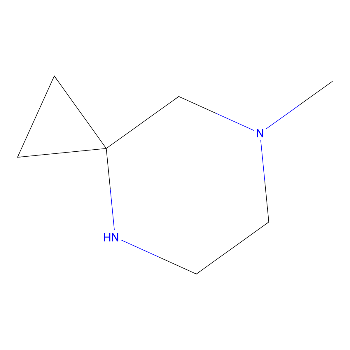 7-Methyl-4,7-diazaspiro[2.5]octane molecular structure, CAS 1780868-09-8