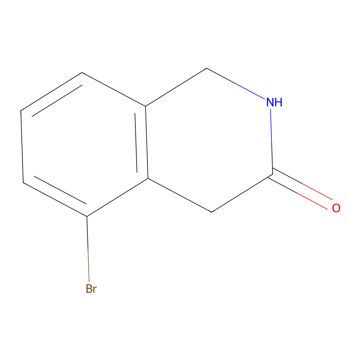 5-Bromo-1,2-dihydroisoquinolin-3(4H)-one molecular structure, CAS 1780872-90-3