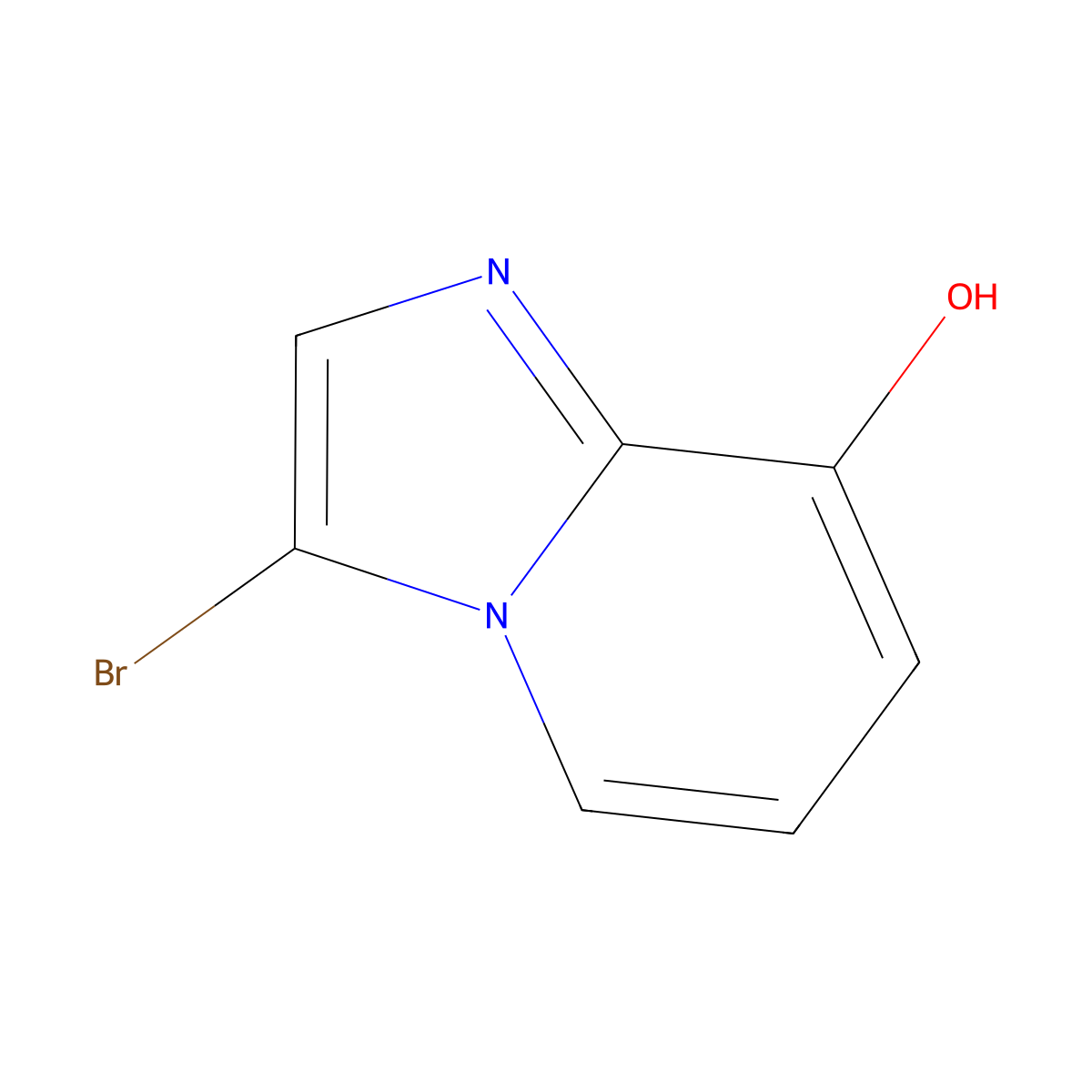 3-Bromoimidazo[1,2-a]pyridin-8-ol molecular structure, CAS 1780873-54-2
