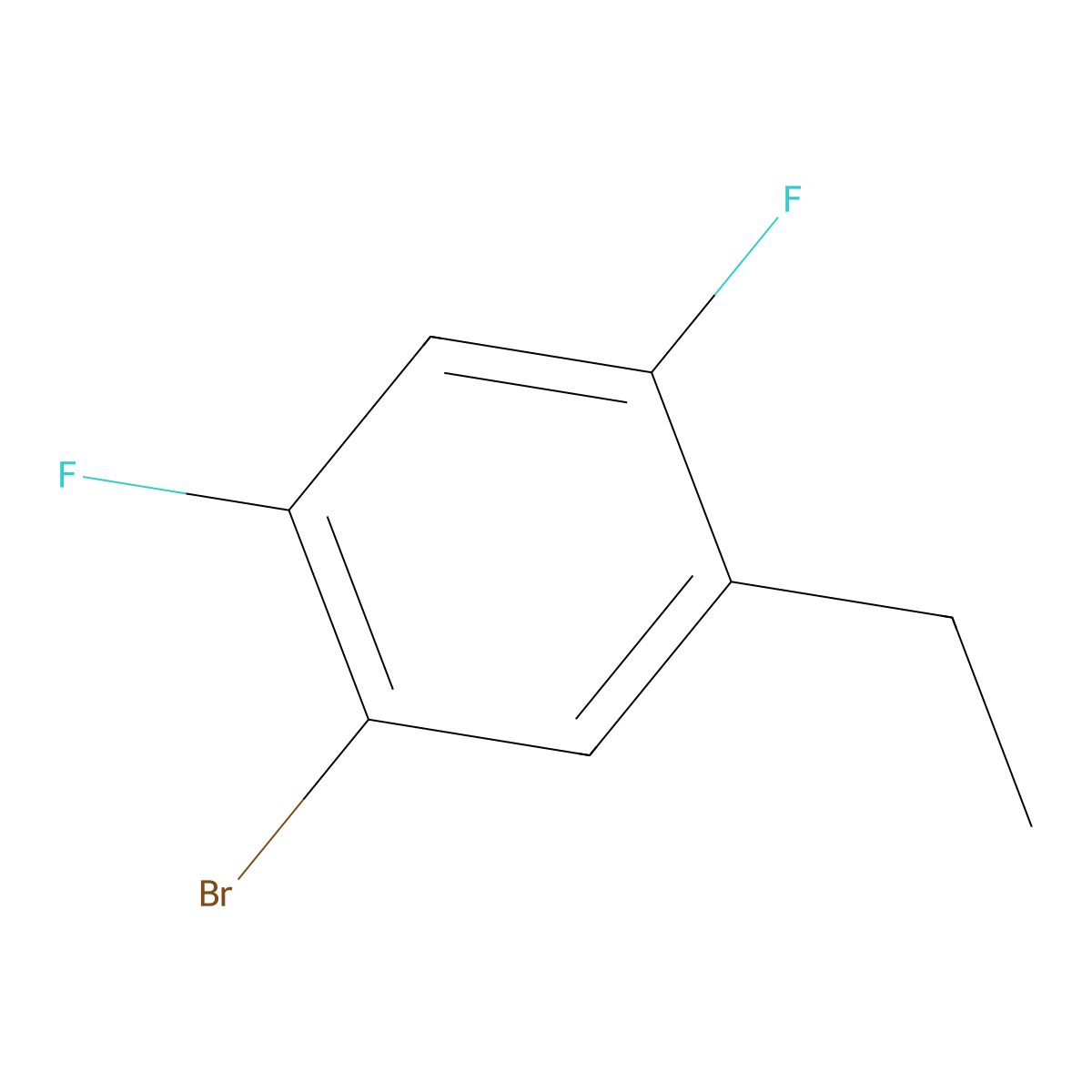 1-Bromo-5-ethyl-2,4-difluorobenzene molecular structure, CAS 1780883-98-8