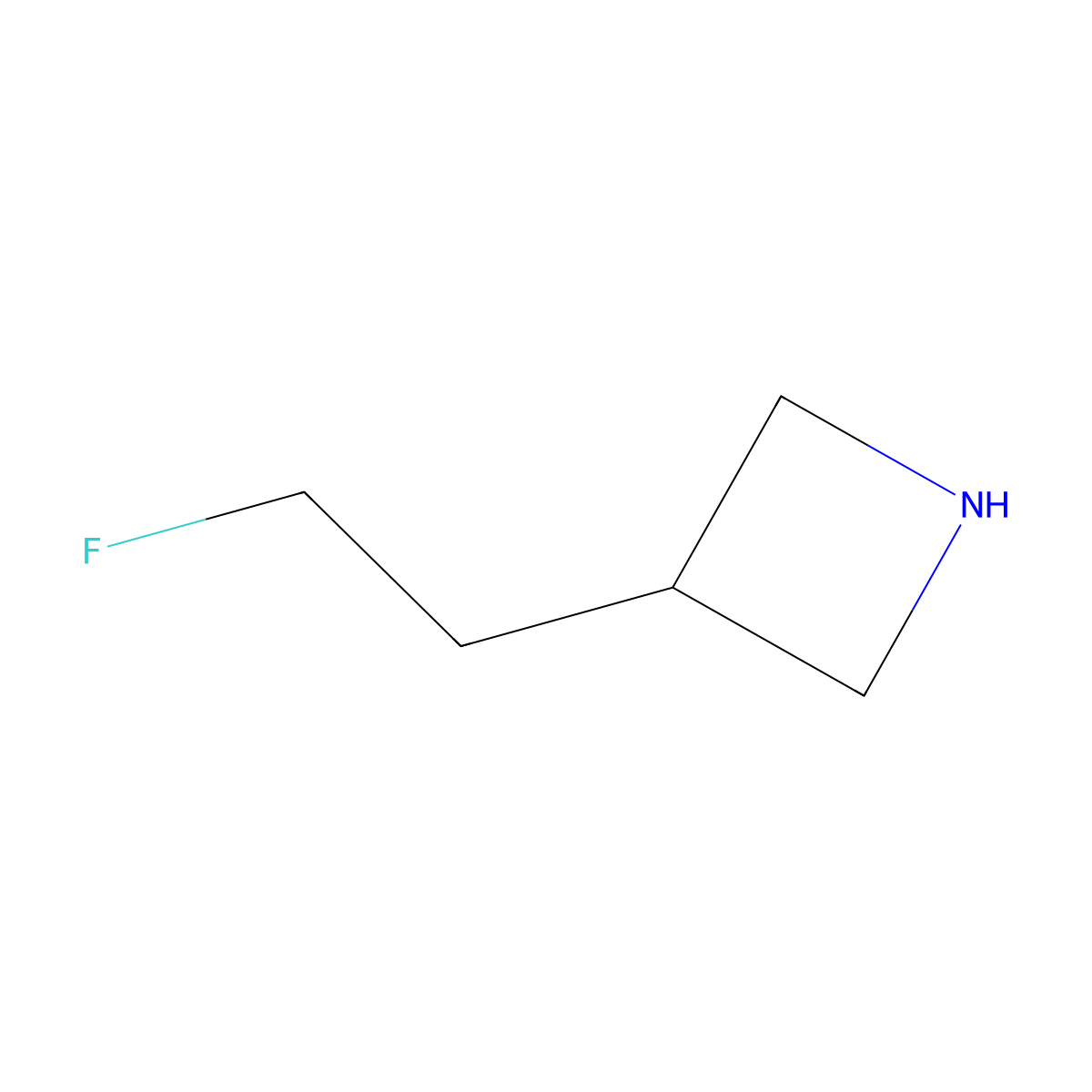 3-(2-Fluoroethyl)azetidine molecular structure, CAS 1780898-02-3