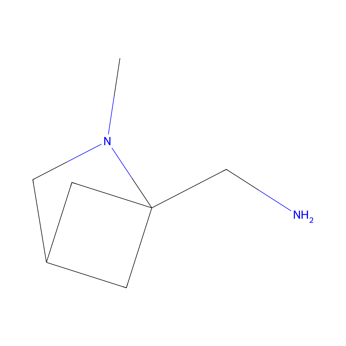 {2-Methyl-2-azabicyclo[2.1.1]hexan-1-yl}methanamine molecular structure, CAS 1780899-32-2
