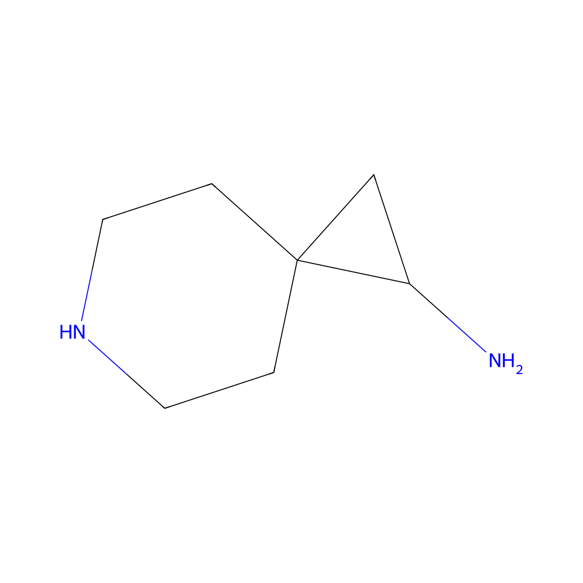 6-Azaspiro[2.5]octan-1-amine molecular structure, CAS 1780899-45-7