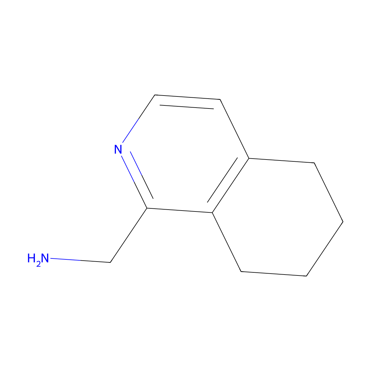 (5,6,7,8-Tetrahydroisoquinolin-1-yl)methanamine molecular structure, CAS 1780911-49-0