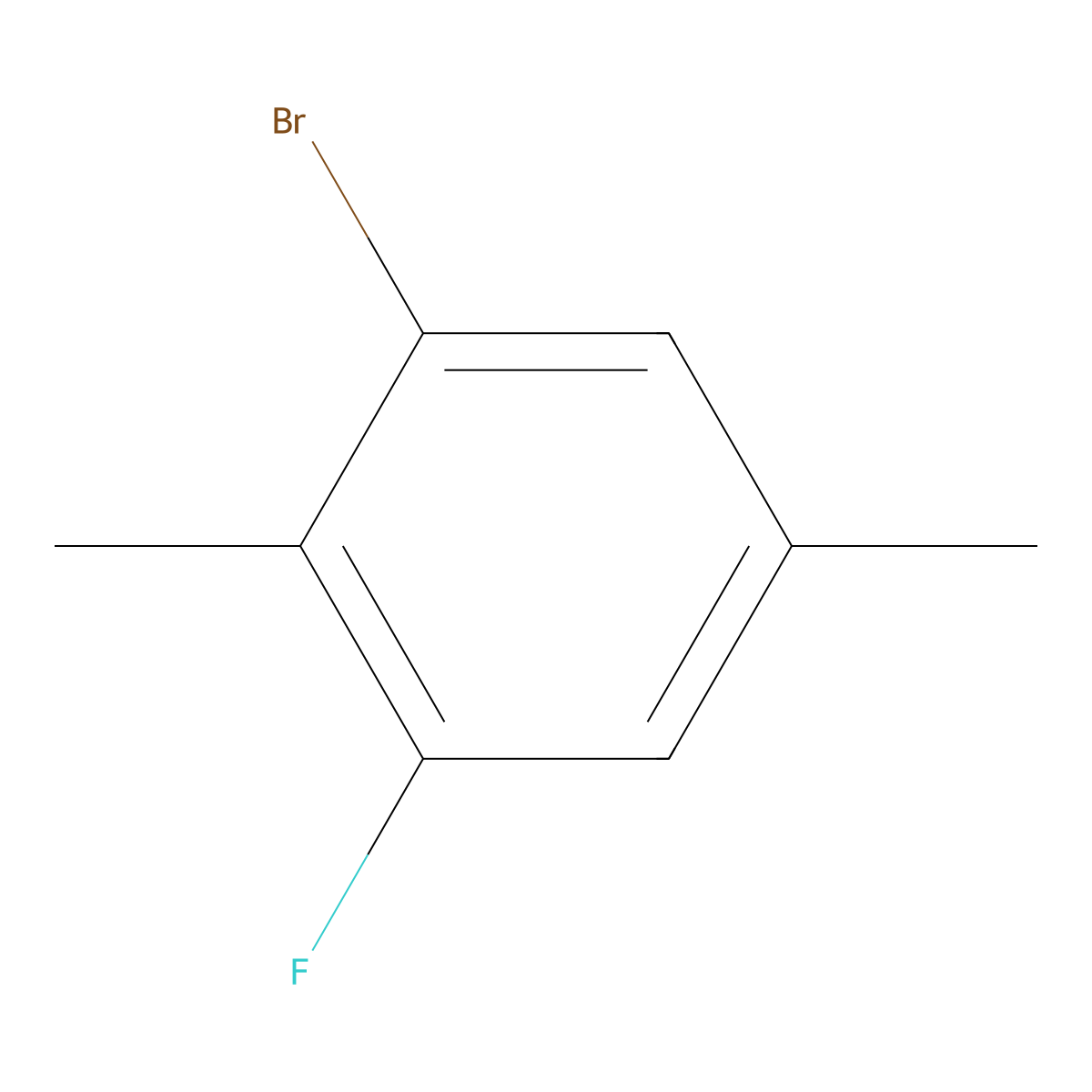 1-Bromo-3-fluoro-2,5-dimethylbenzene molecular structure, CAS 1780924-57-3