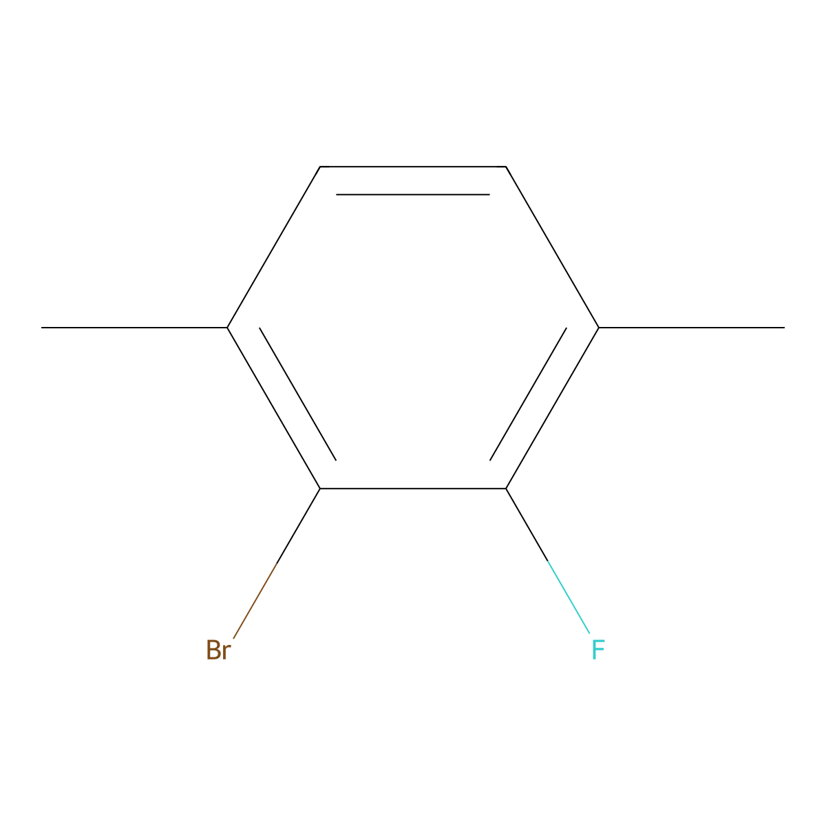 1-Bromo-3,6-dimethyl-2-fluorobenzene molecular structure, CAS 1780924-64-2