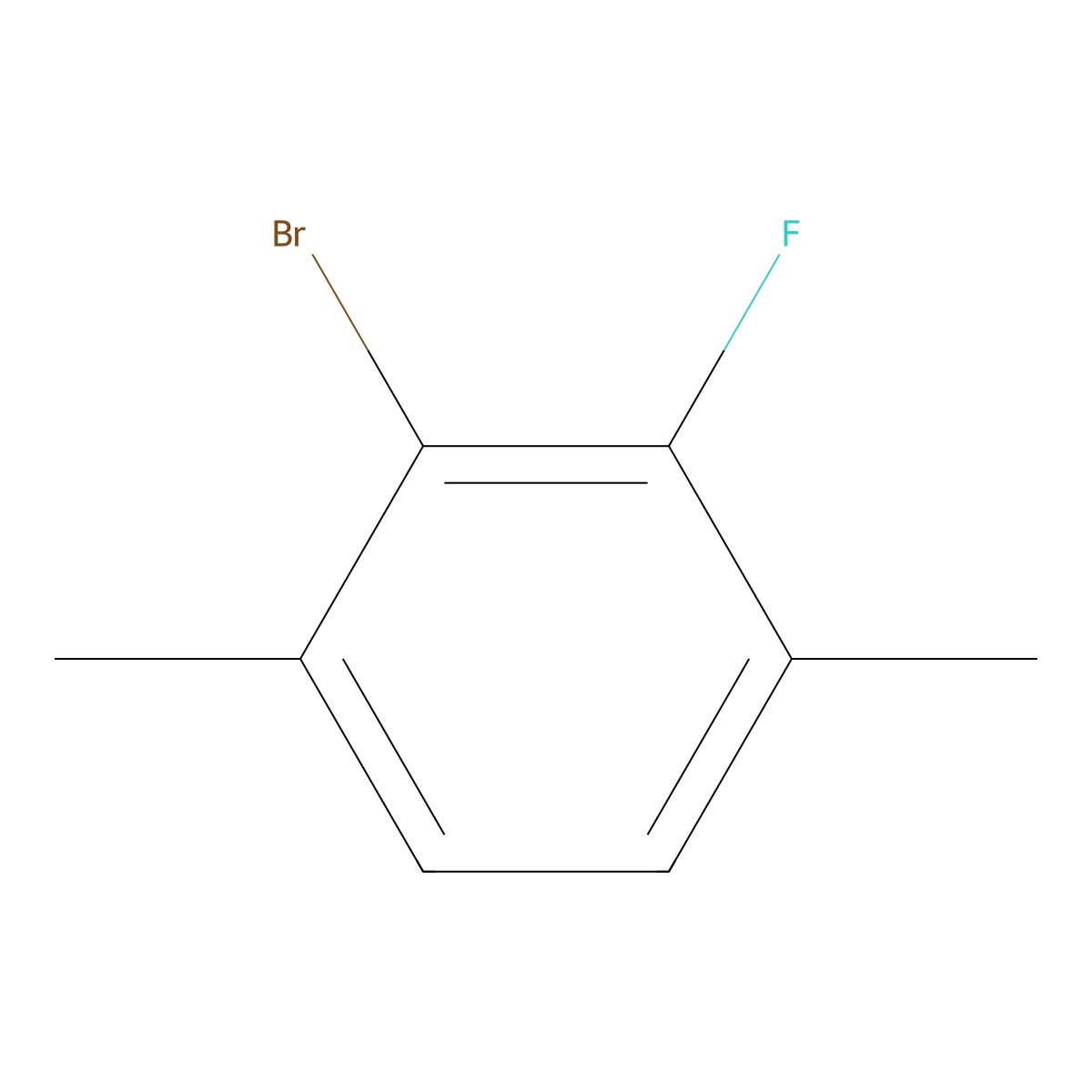 1-Bromo-3,6-dimethyl-2-fluorobenzene molecular structure, CAS 1780924-64-2