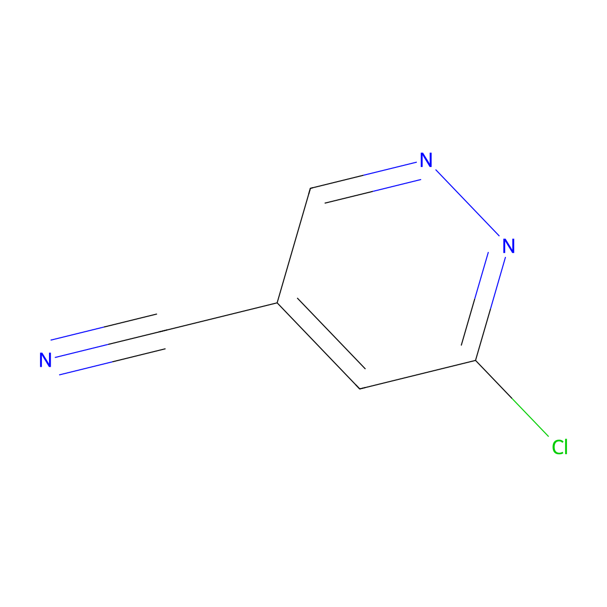 3-Chloropyridazine-5-carbonitrile molecular structure, CAS 1780924-86-8