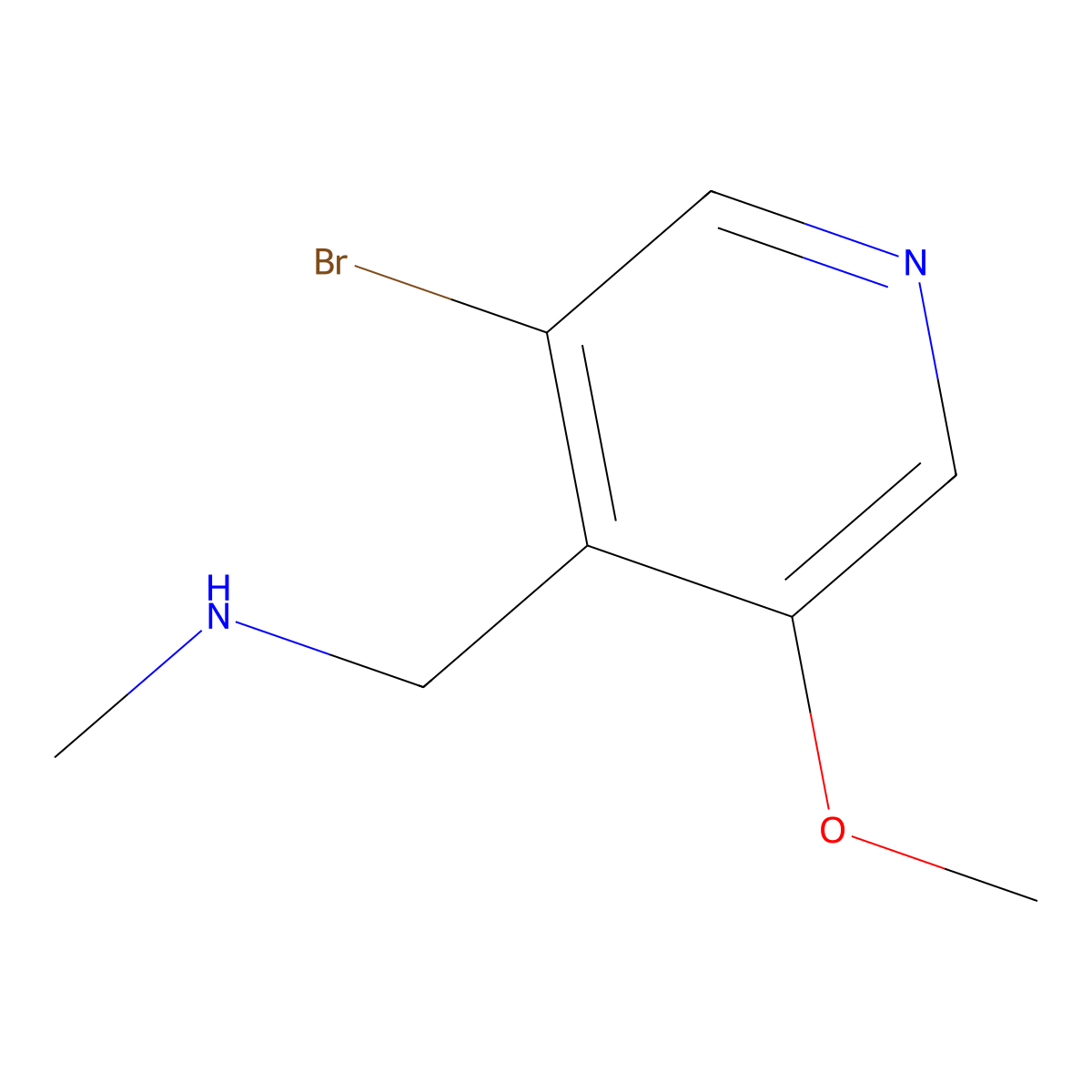 [(3-Bromo-5-methoxypyridin-4-yl)methyl](methyl)amine molecular structure, CAS 1780930-67-7