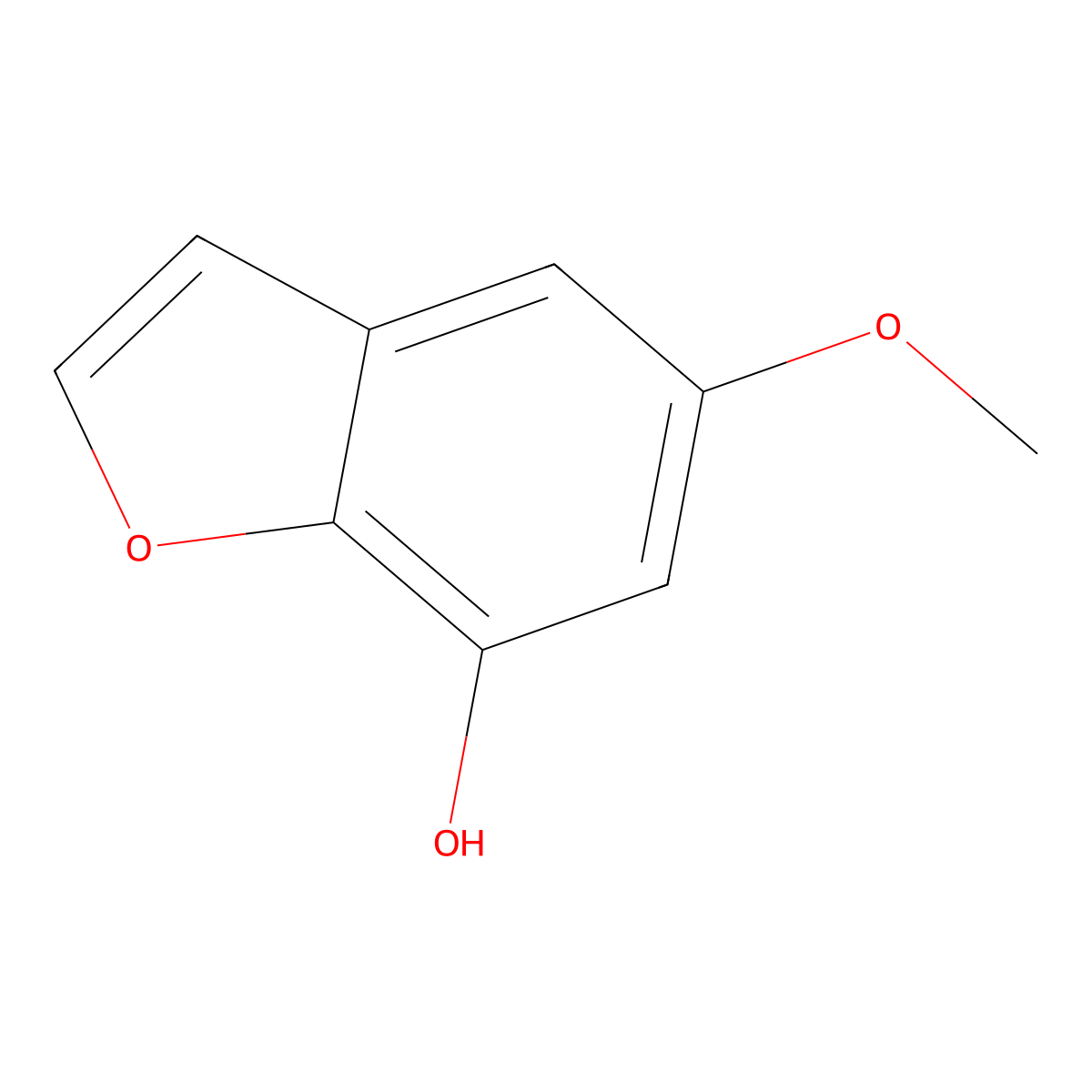5-Methoxy-1-benzofuran-7-ol molecular structure, CAS 1780931-39-6