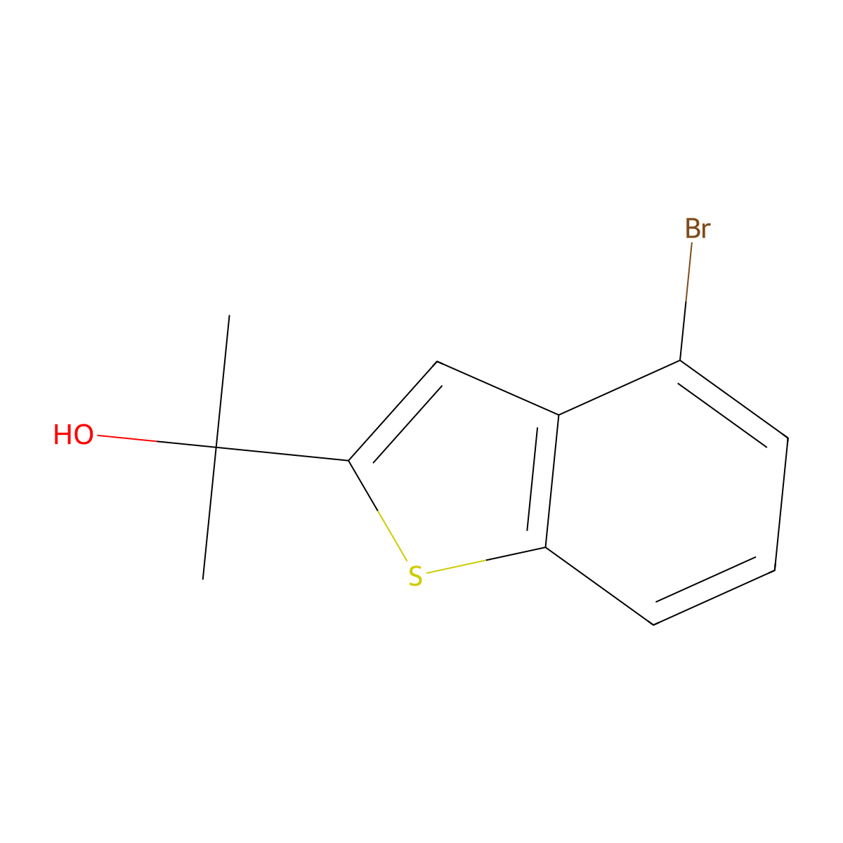 2-(4-BromobenZo[b]thiophen-2-yl)propan-2-ol molecular structure, CAS 1780932-23-1