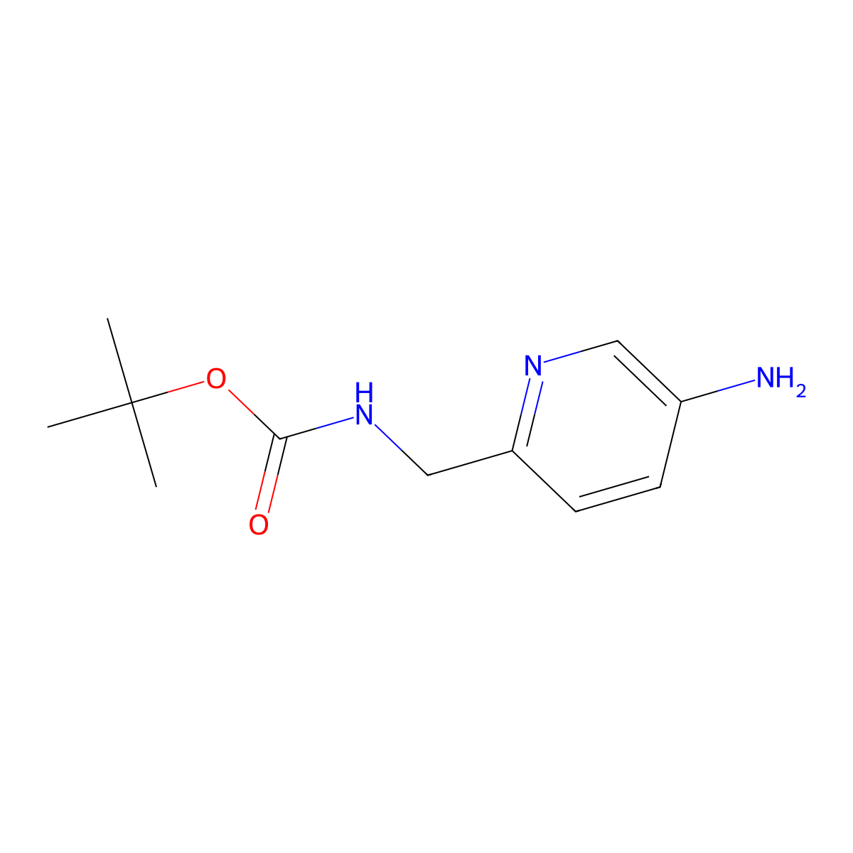 5-Amino-2-(Boc-aminomethyl)pyridine molecular structure, CAS 1780934-03-3