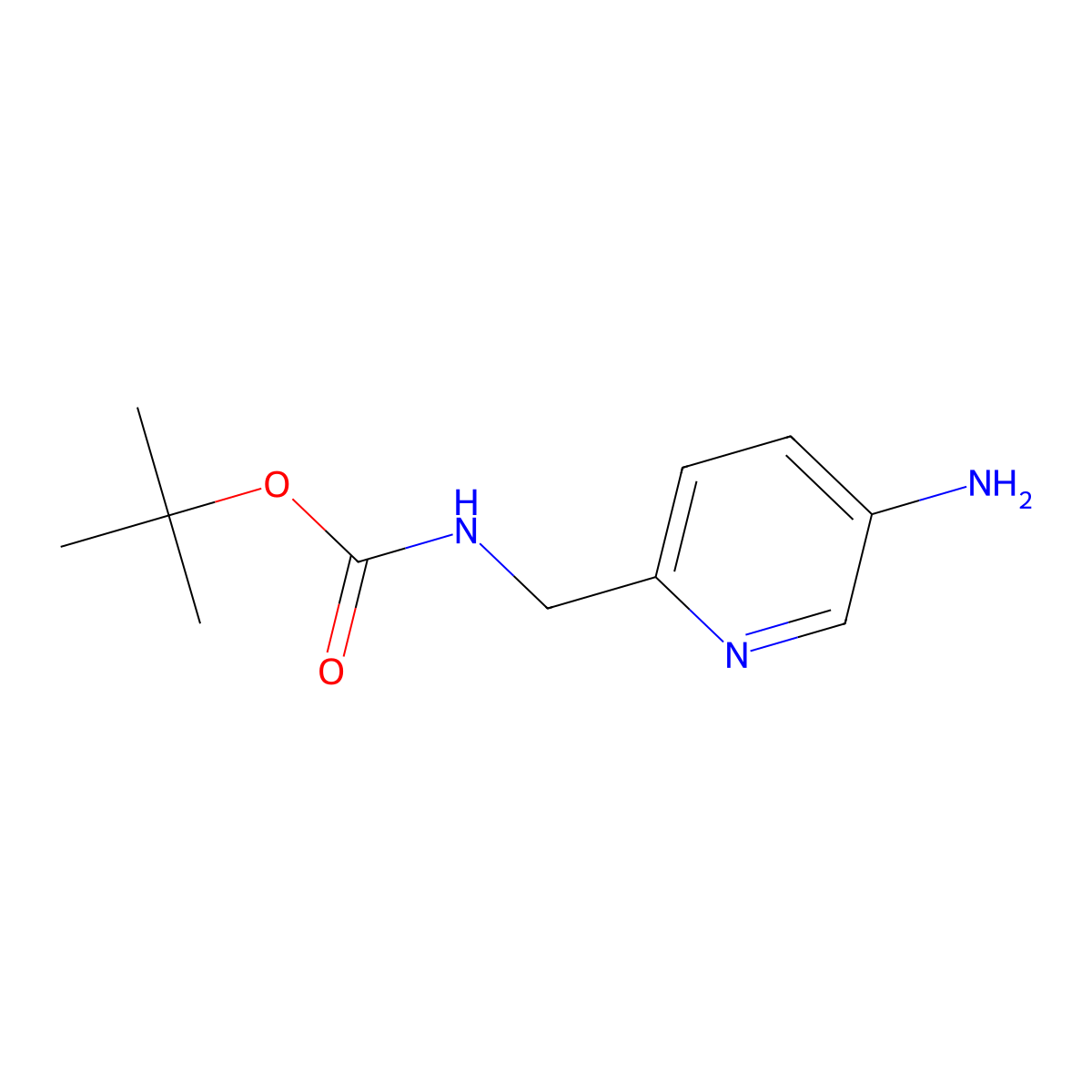 5-Amino-2-(Boc-aminomethyl)pyridine molecular structure, CAS 1780934-03-3