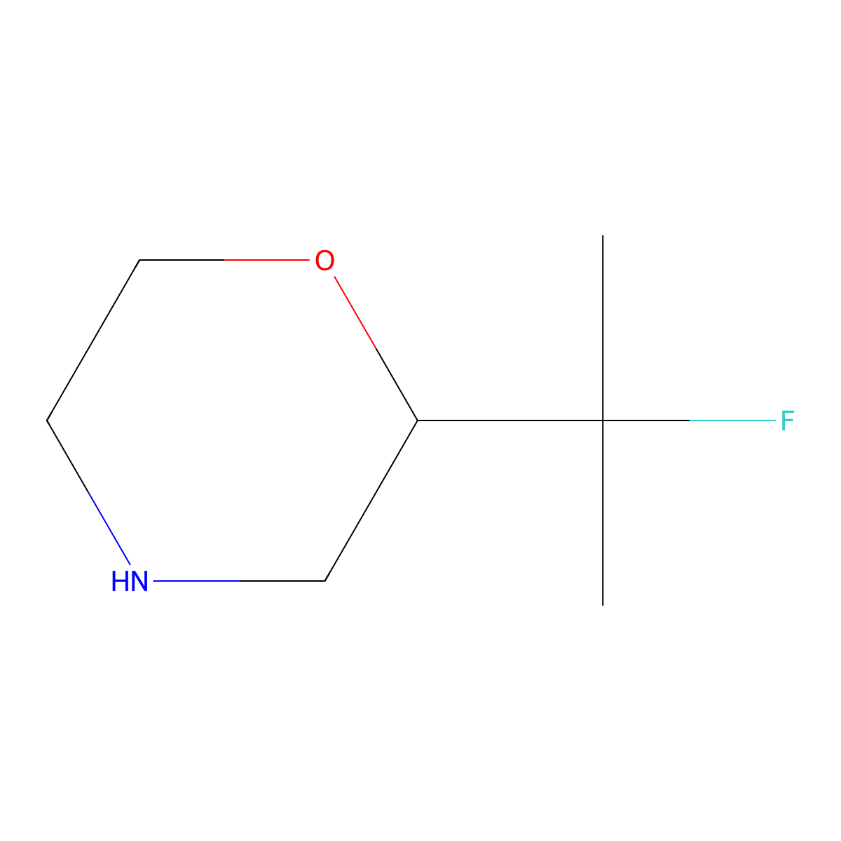 2-(2-Fluoropropan-2-yl)morpholine molecular structure, CAS 1780940-97-7