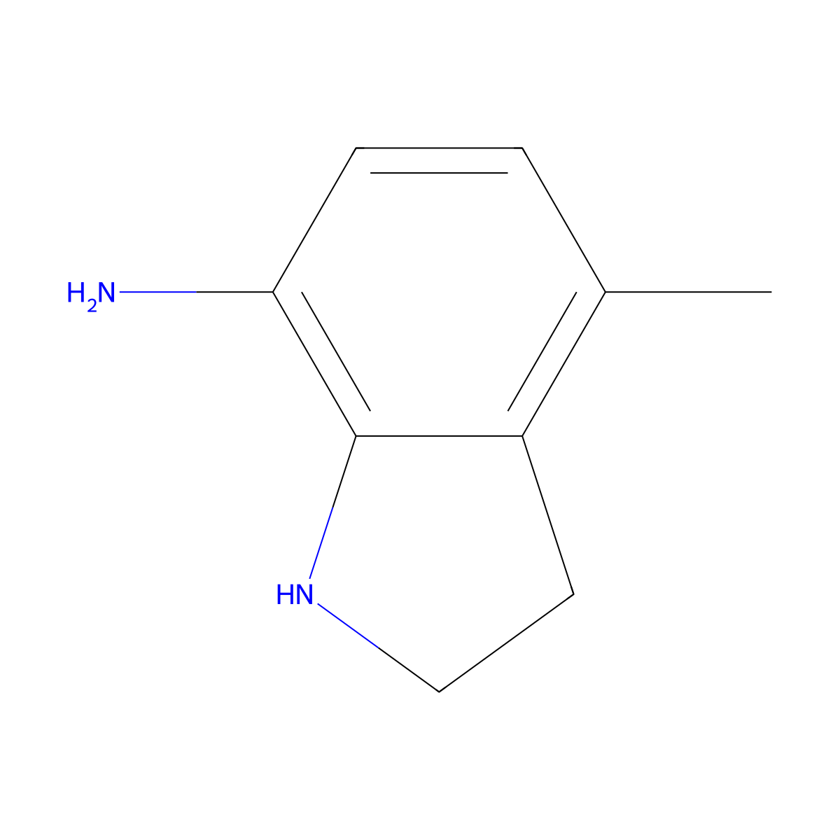4-Methylindolin-7-amine molecular structure, CAS 1780941-76-5