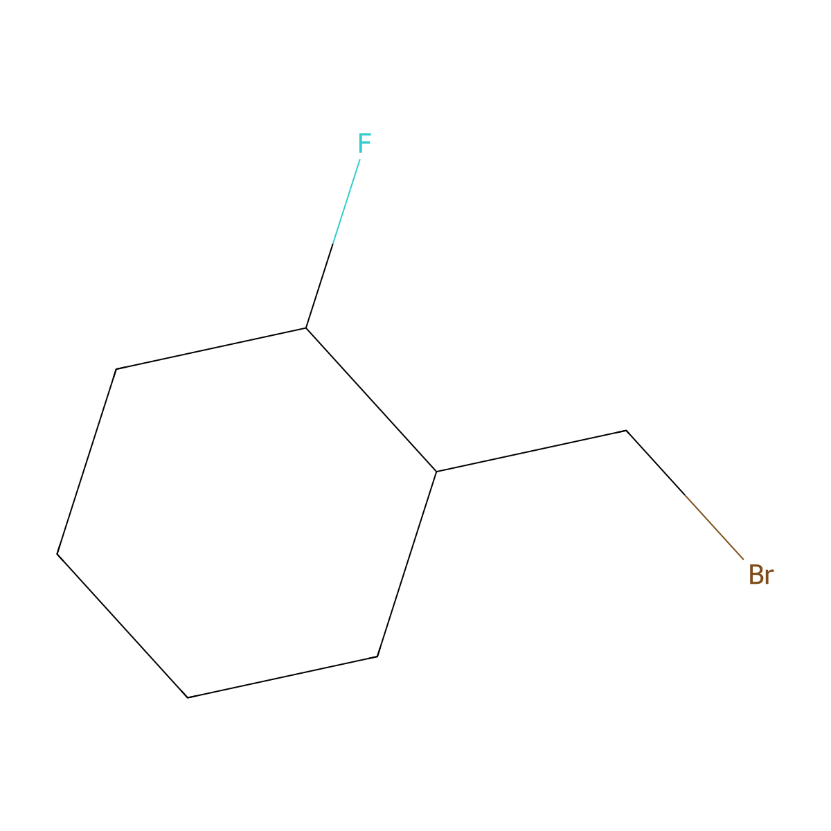 1-(Bromomethyl)-2-fluorocyclohexane molecular structure, CAS 1780952-44-4