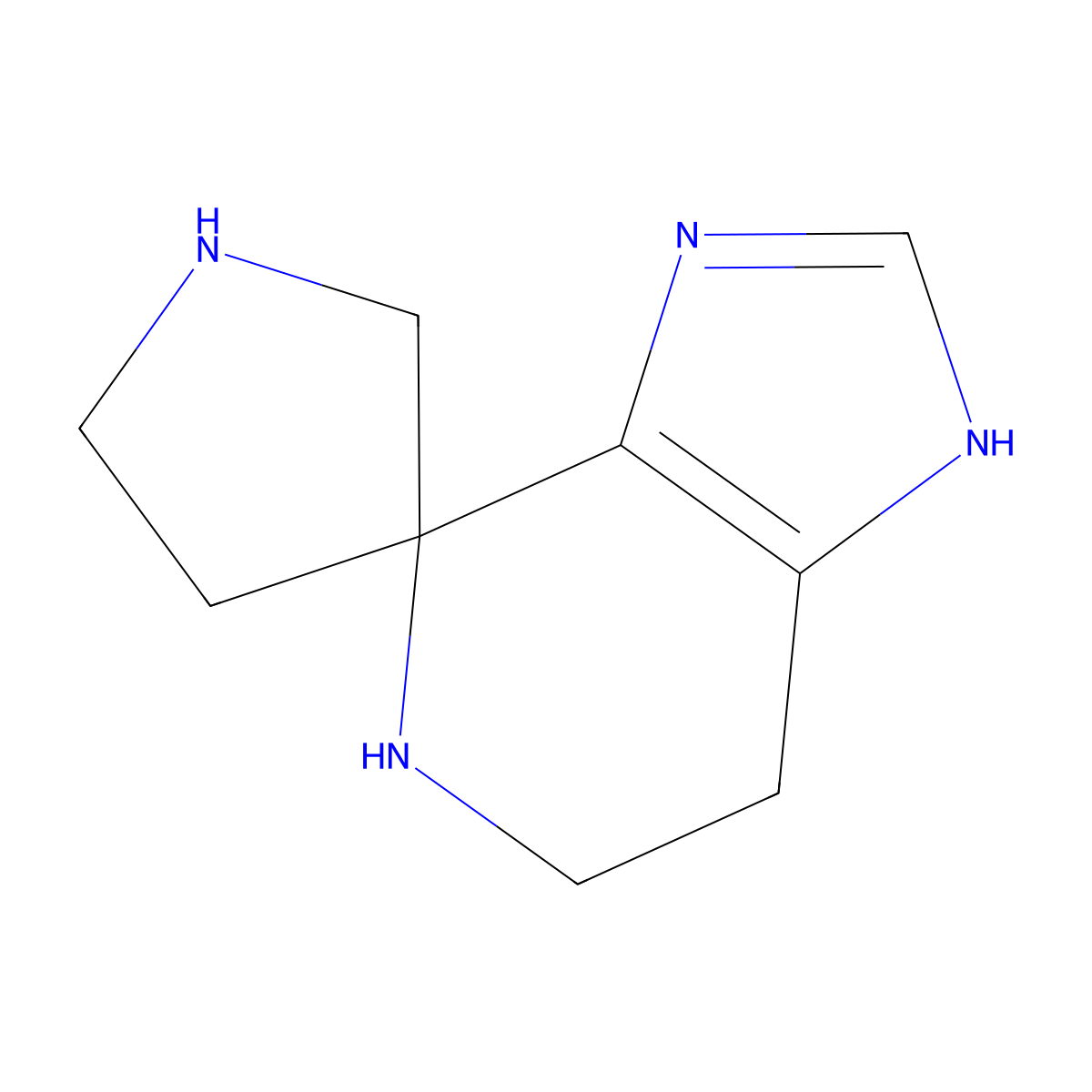 3,5,6,7-Tetrahydrospiro[imidazo[4,5-c]pyridine-4,3'-pyrrolidine] molecular structure, CAS 1780965-34-5