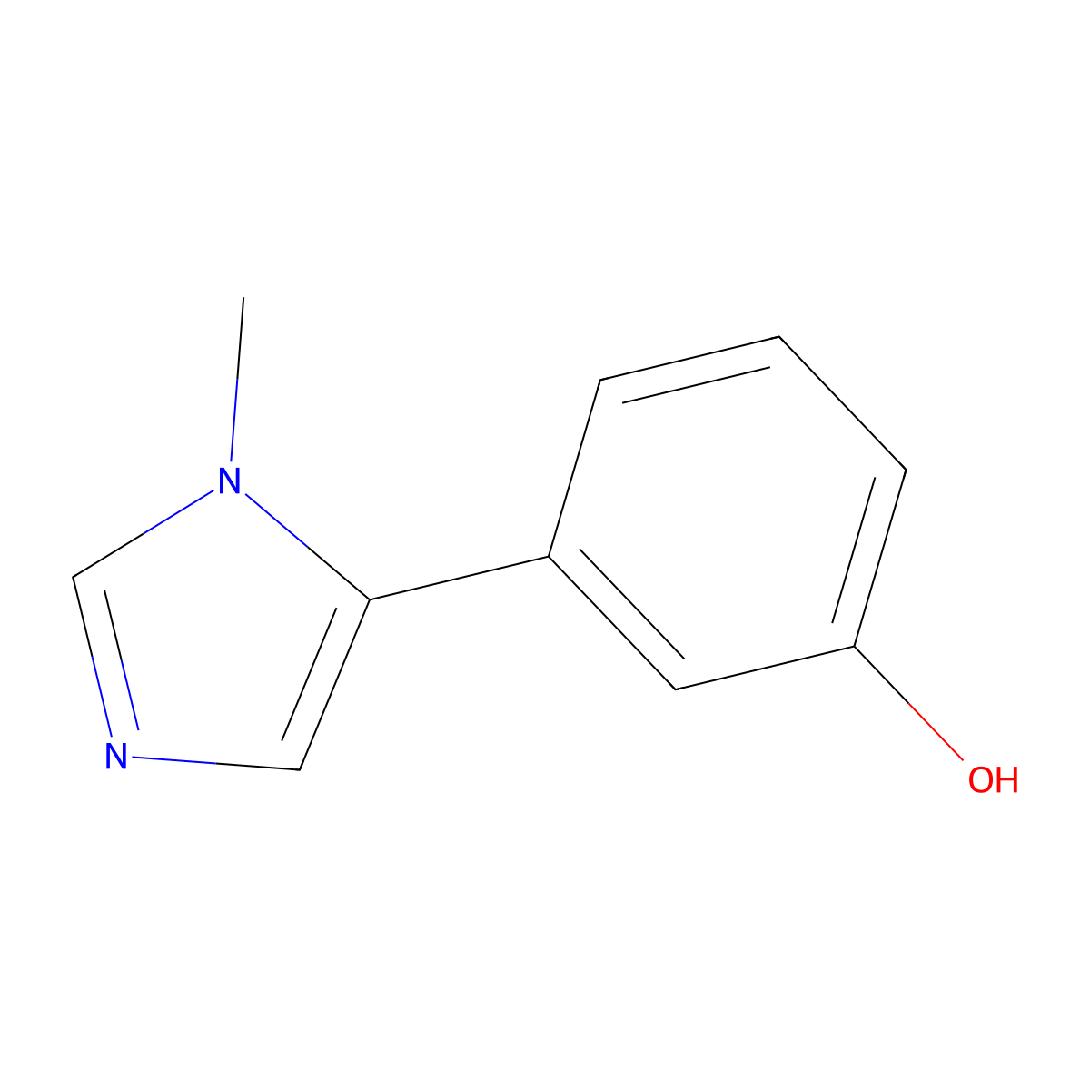 3-(1-Methyl-1H-imidazol-5-yl)phenol molecular structure, CAS 1780965-46-9