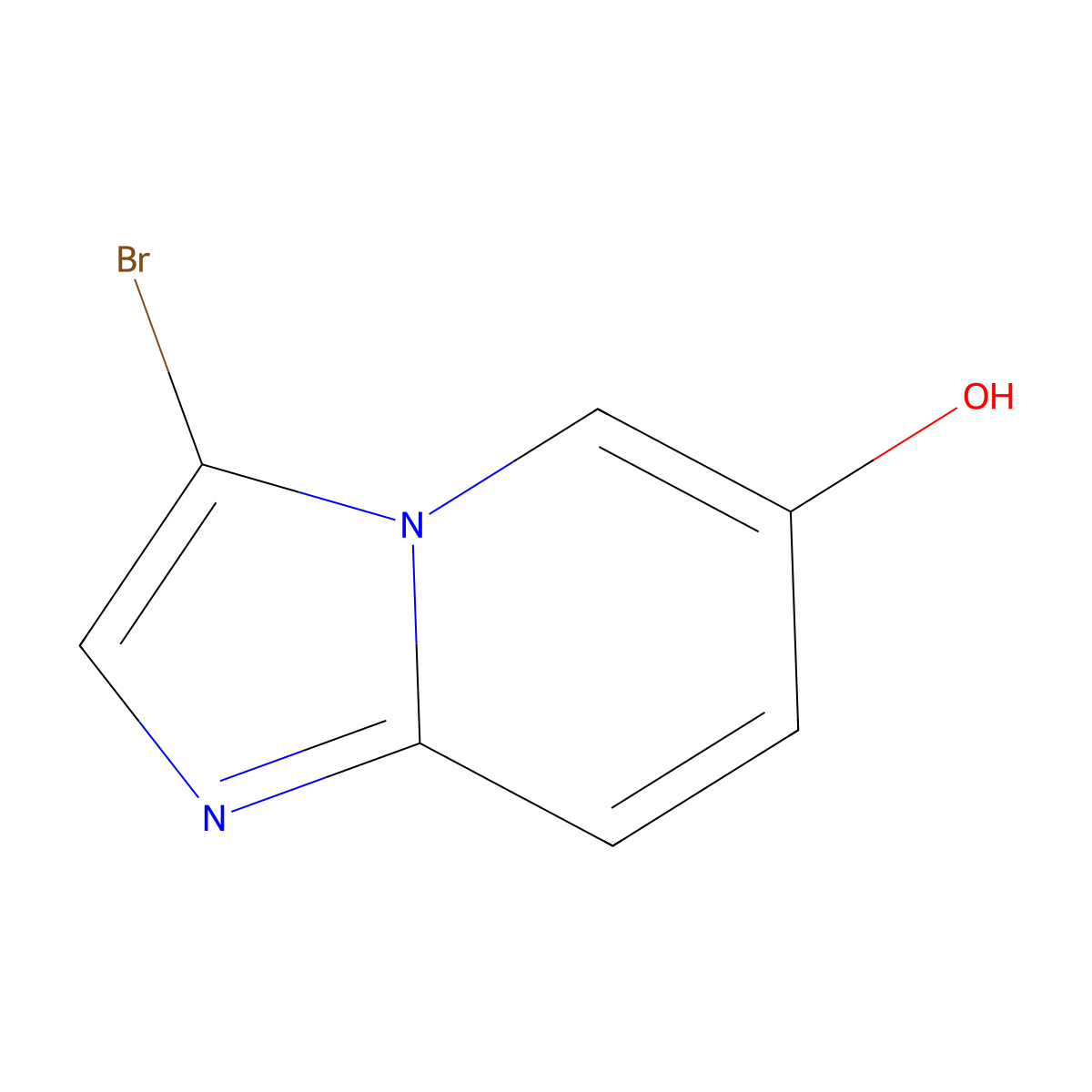 3-Bromoimidazo[1,2-a]pyridin-6-ol molecular structure, CAS 1780967-67-0