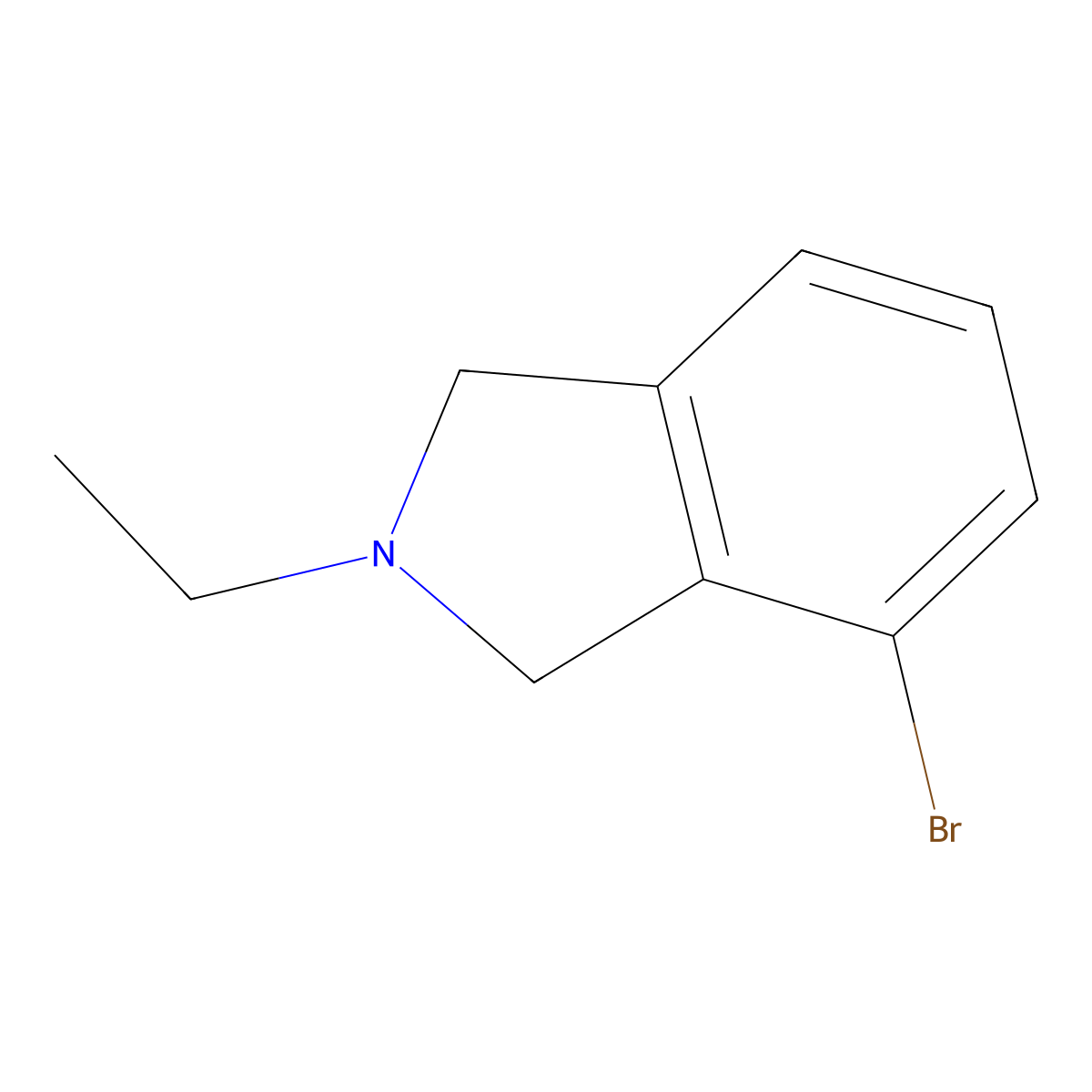 4-Bromo-2-ethylisoindoline molecular structure, CAS 1780973-19-4