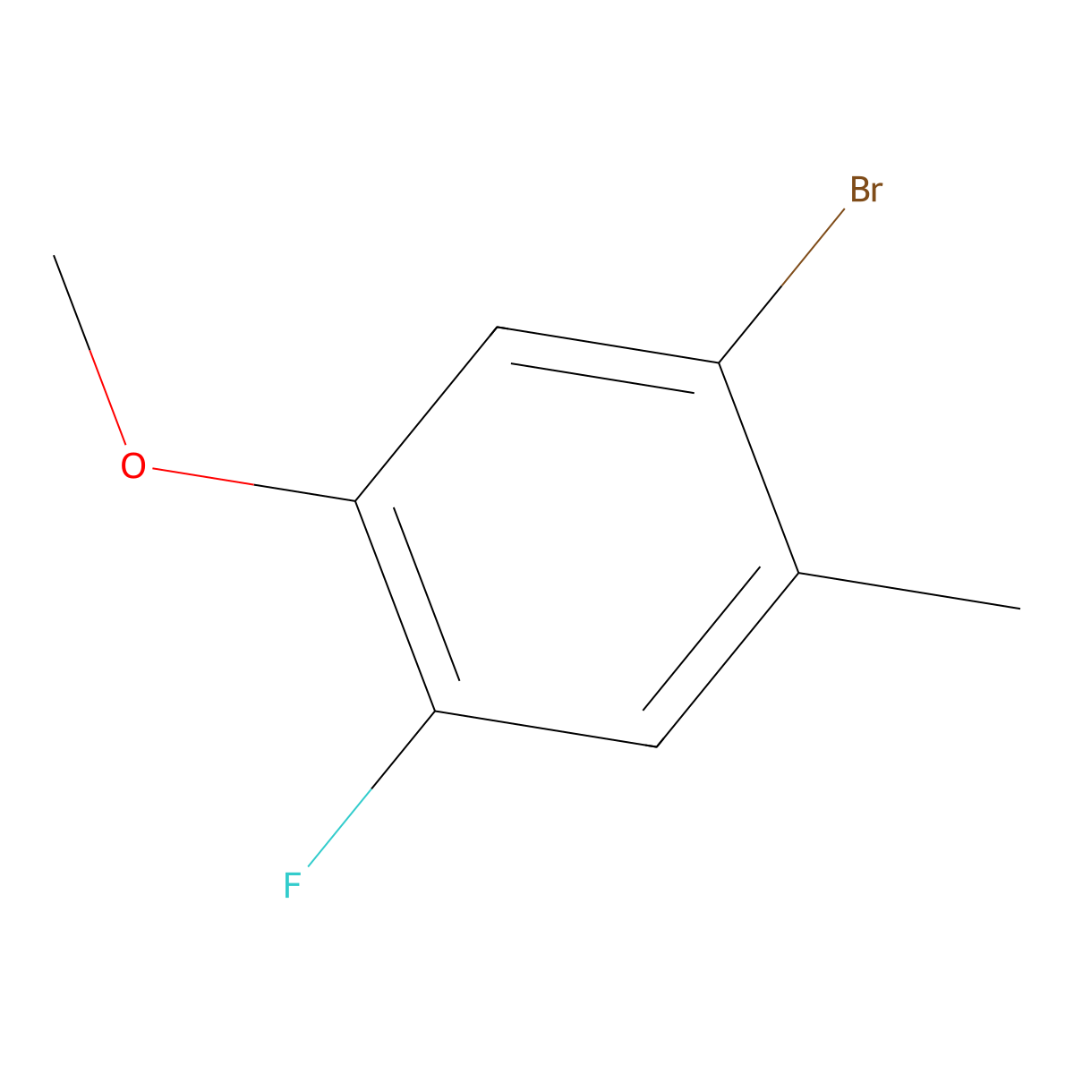 5-Bromo-2-fluoro-4-methylanisole molecular structure, CAS 1780981-61-4