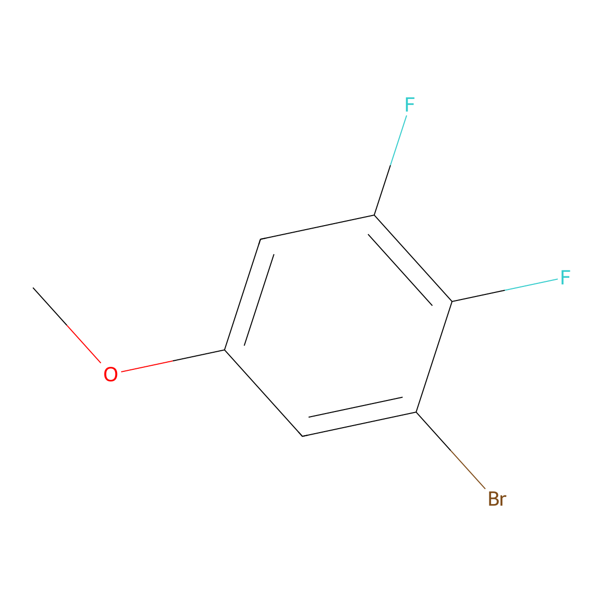 3-Bromo-4,5-difluoroanisole molecular structure, CAS 1780994-87-7