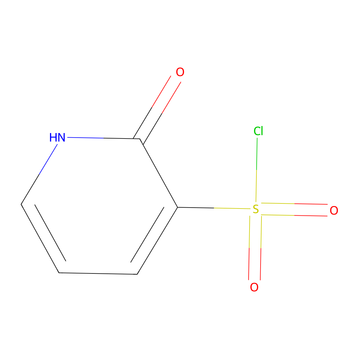 2-Hydroxypyridine-3-sulfonyl chloride molecular structure, CAS 1780995-58-5