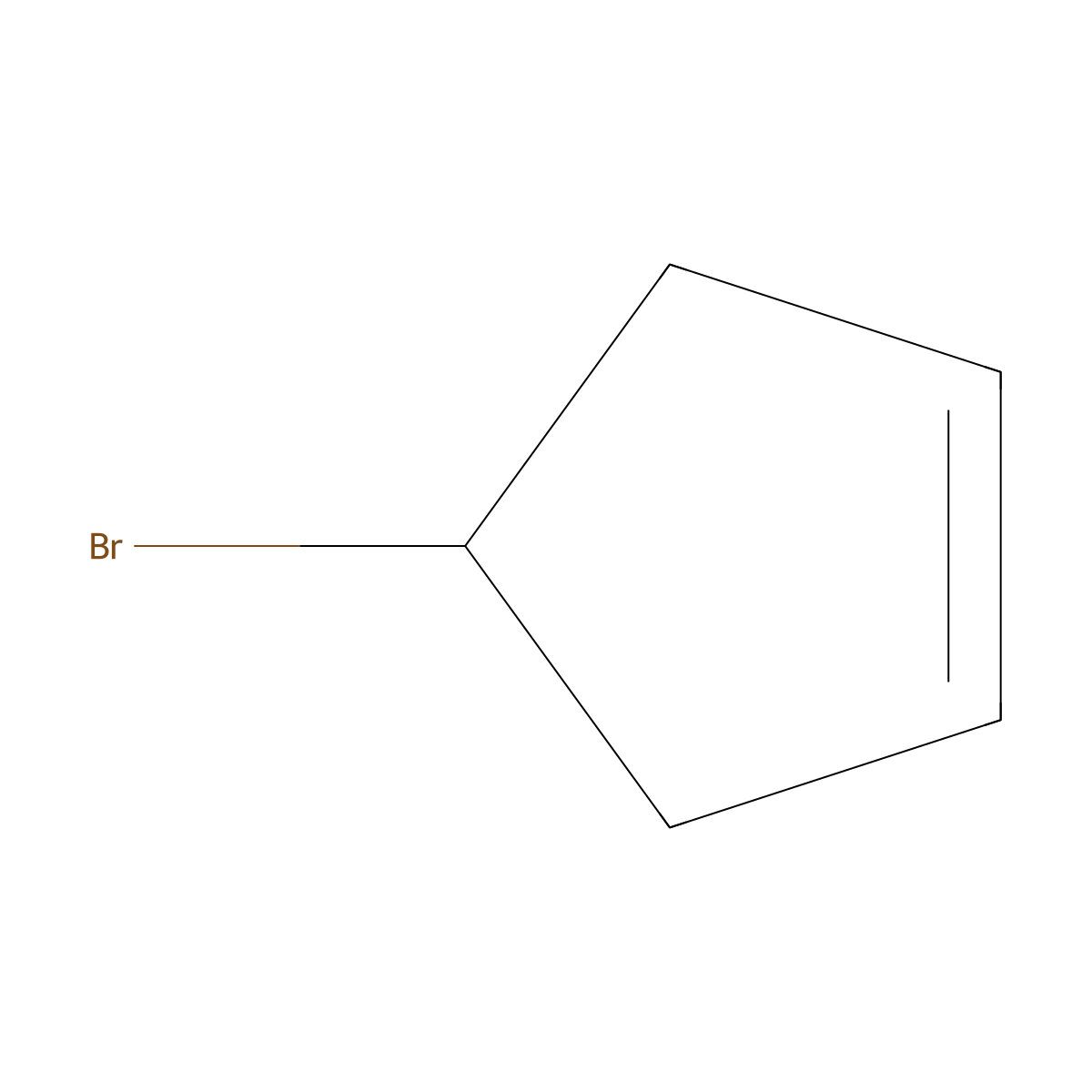 Cyclopentene, 4-bromo- molecular structure, CAS 1781-66-4