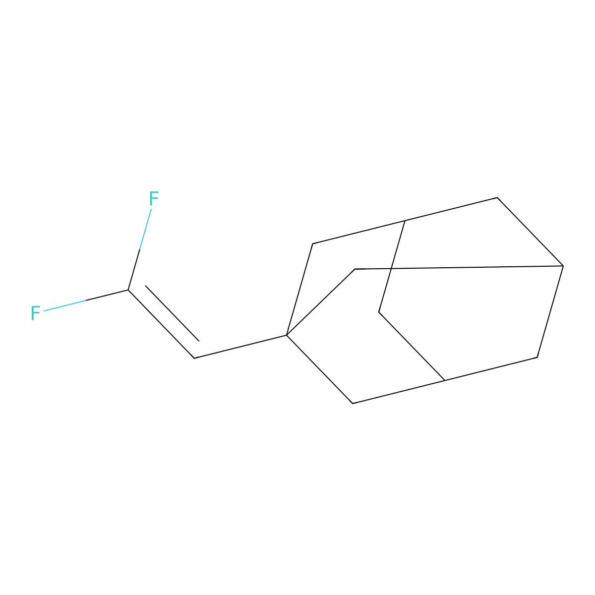 1-(2,2-Difluorovinyl)adamantane molecular structure, CAS 178100-76-0