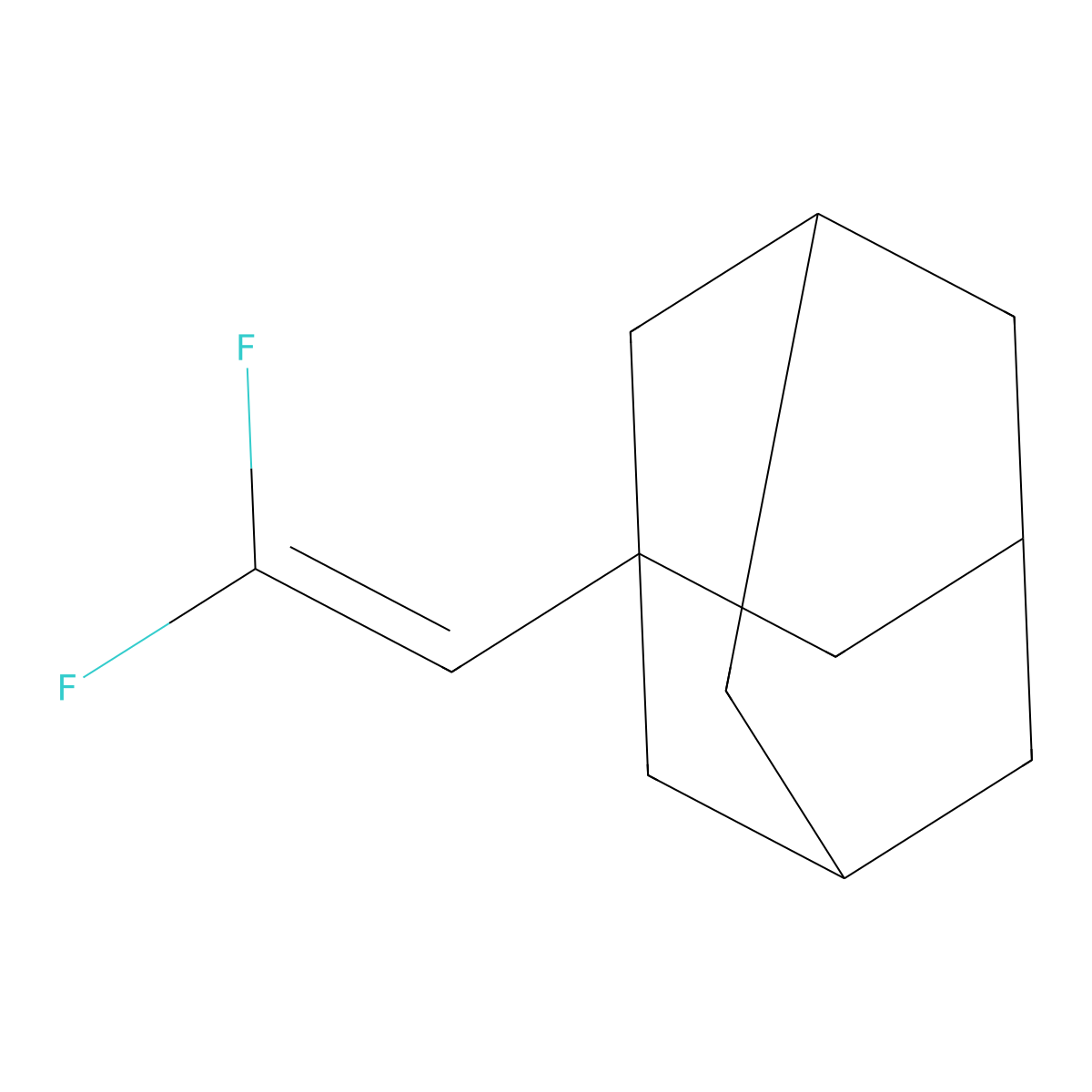 1-(2,2-Difluorovinyl)adamantane molecular structure, CAS 178100-76-0