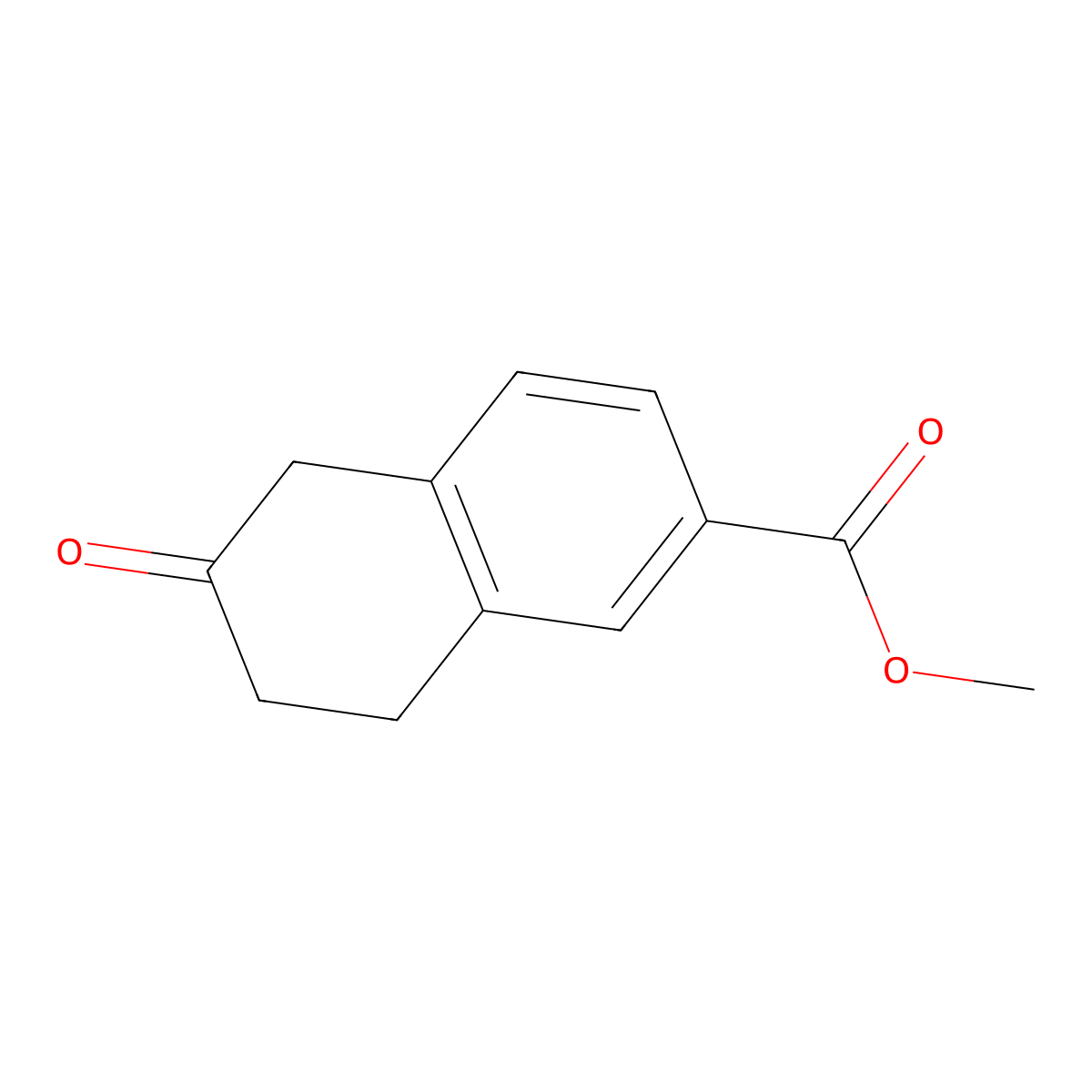 Methyl 6-oxo-5,6,7,8-tetrahydronaphthalene-2-carboxylate molecular structure, CAS 178100-87-3