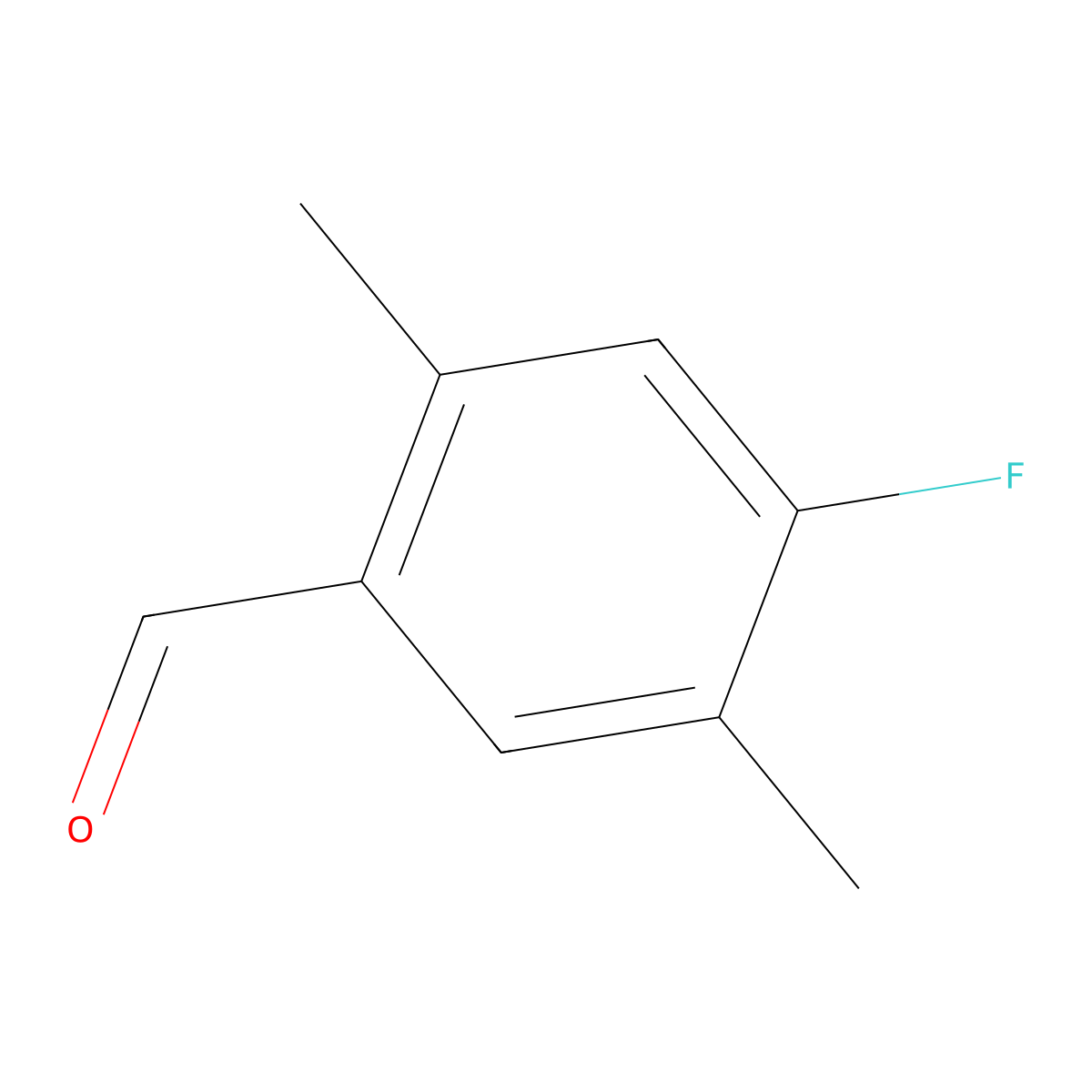 4-Fluoro-2,5-dimethylbenzaldehyde molecular structure, CAS 1781003-52-8