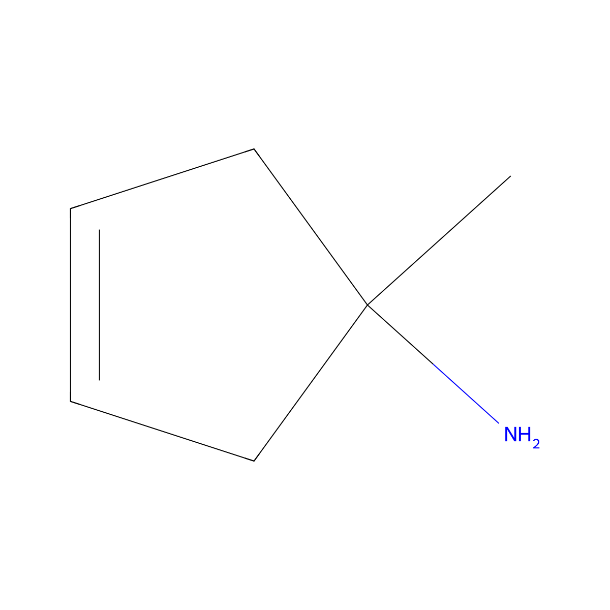 1-Methylcyclopent-3-en-1-amine molecular structure, CAS 1781011-99-1
