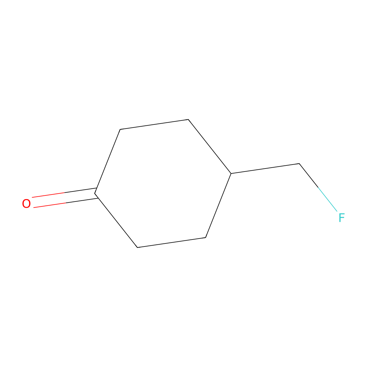 4-(Fluoromethyl)cyclohexanone molecular structure, CAS 1781013-44-2