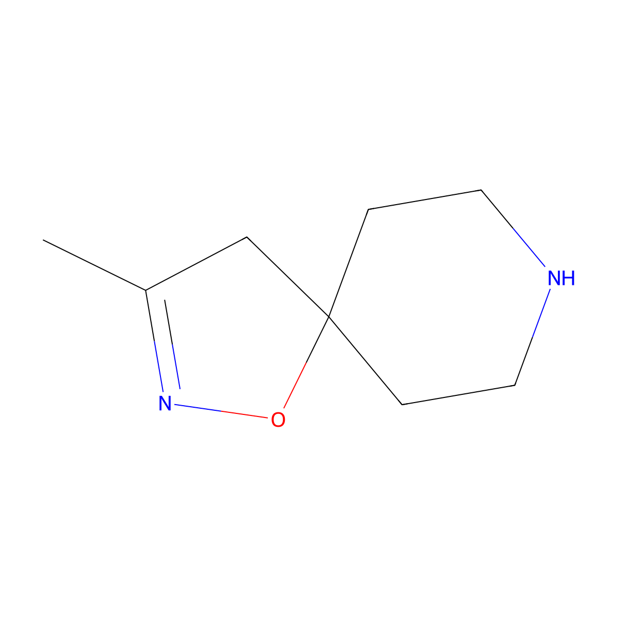 3-Methyl-1-oxa-2,8-diazaspiro[4.5]dec-2-ene molecular structure, CAS 1781015-16-4