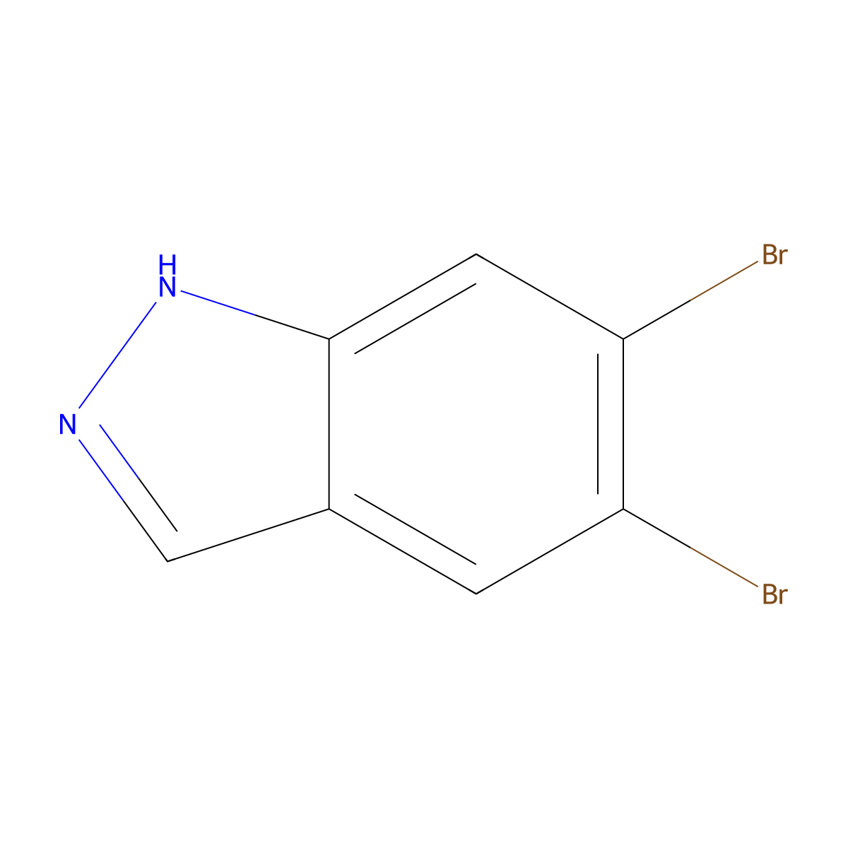 5,6-dibromo-1H-indazole molecular structure, CAS 1781019-74-6