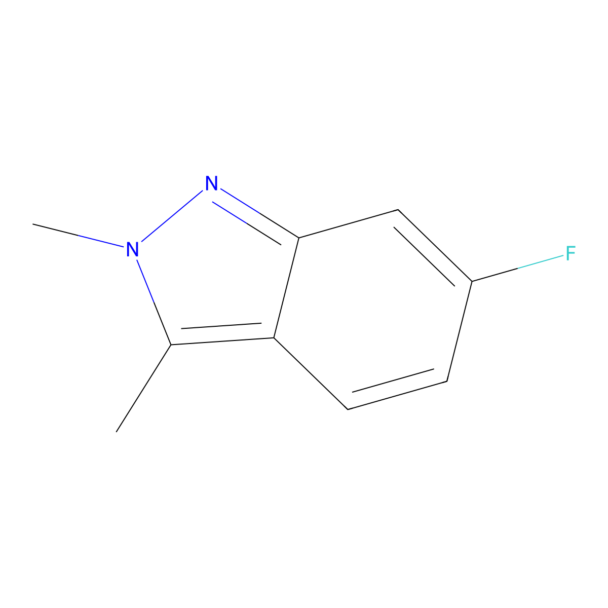 6-Fluoro-2,3-dimethyl-2H-indazole molecular structure, CAS 1781025-07-7