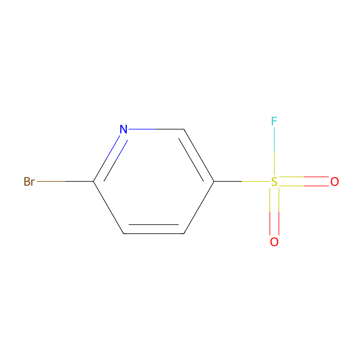 6-Bromopyridine-3-sulfonyl fluoride molecular structure, CAS 1781026-84-3
