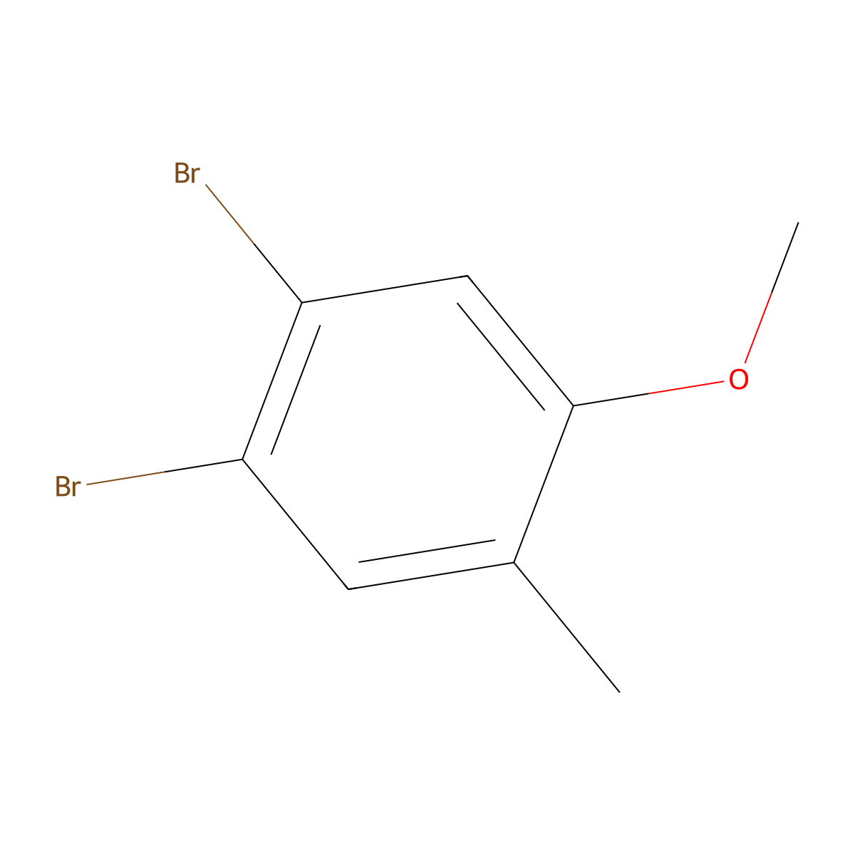 1,2-Dibromo-4-methoxy-5-methylbenzene molecular structure, CAS 1781035-42-4