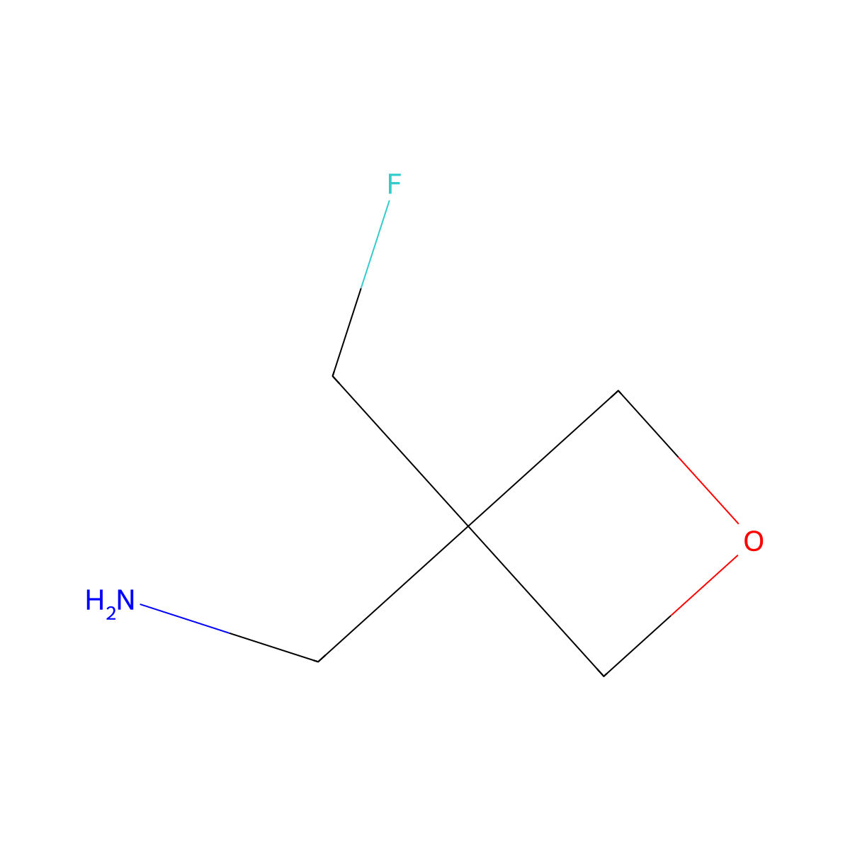1-(3-(Fluoromethyl)oxetan-3-yl)methanamine molecular structure, CAS 1781044-26-5