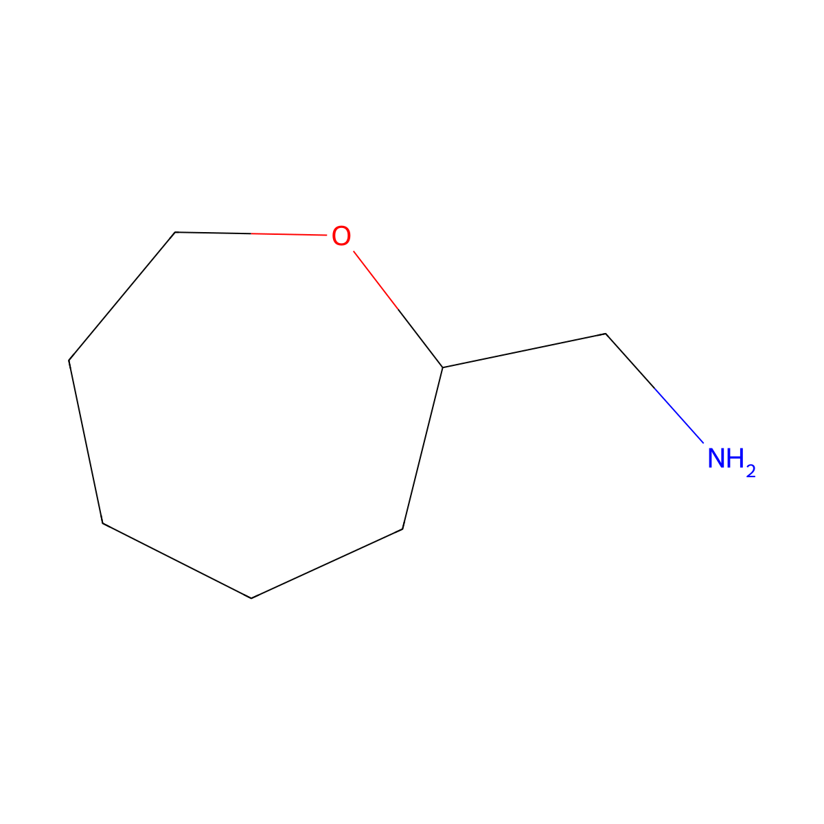 (Oxepan-2-yl)methanamine molecular structure, CAS 1781046-20-5