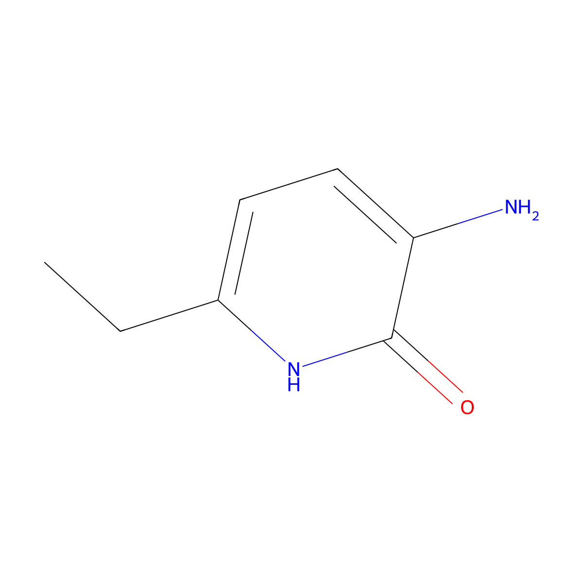 3-Amino-6-ethylpyridin-2-ol molecular structure, CAS 1781049-60-2
