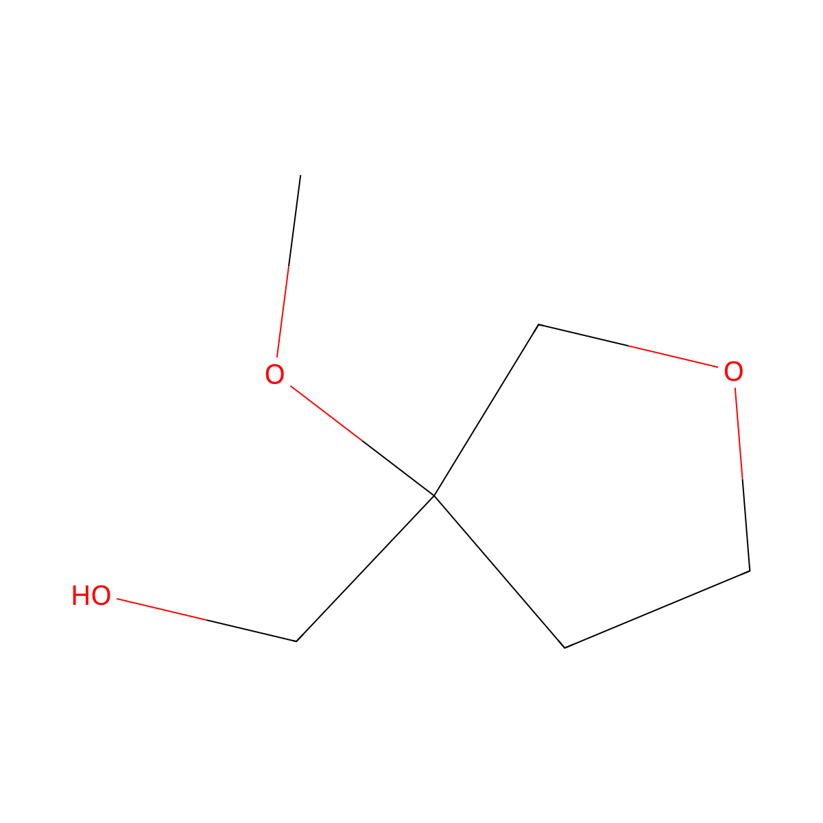 (3-Methoxyoxolan-3-yl)methanol molecular structure, CAS 1781054-53-2