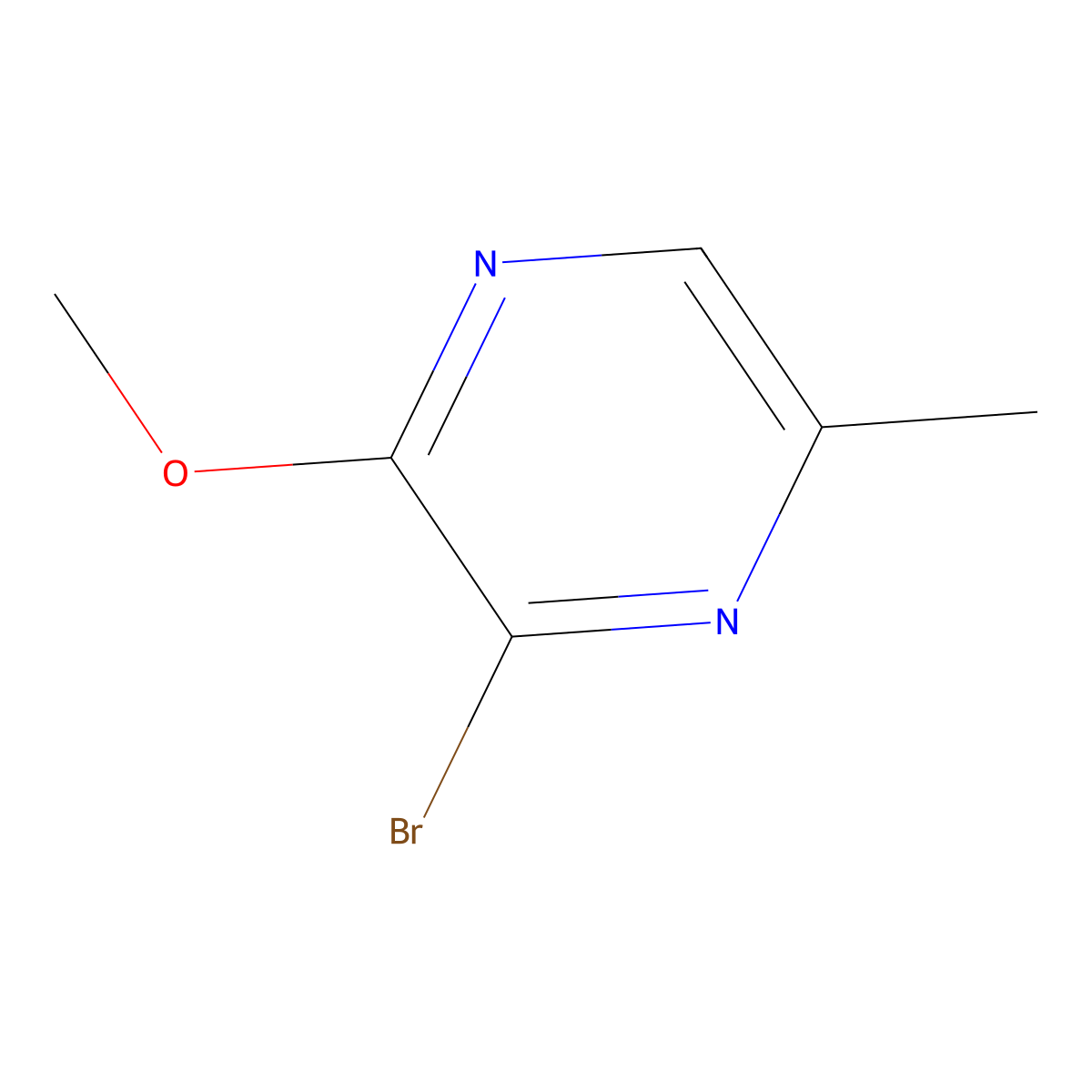 3-Bromo-2-methoxy-5-methylpyrazine molecular structure, CAS 1781061-35-5