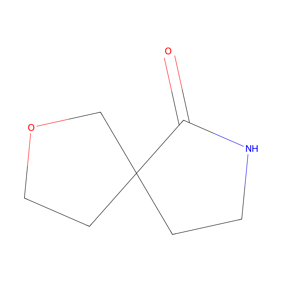 7-Oxa-2-azaspiro[4.4]nonan-1-one molecular structure, CAS 1781062-34-7