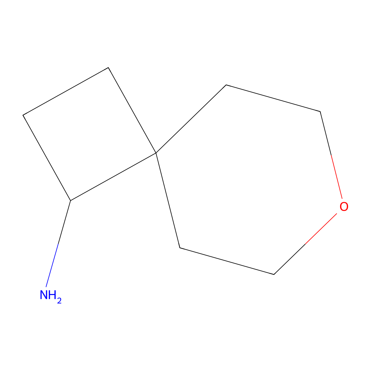 7-Oxaspiro[3.5]nonan-1-amine molecular structure, CAS 1781062-62-1