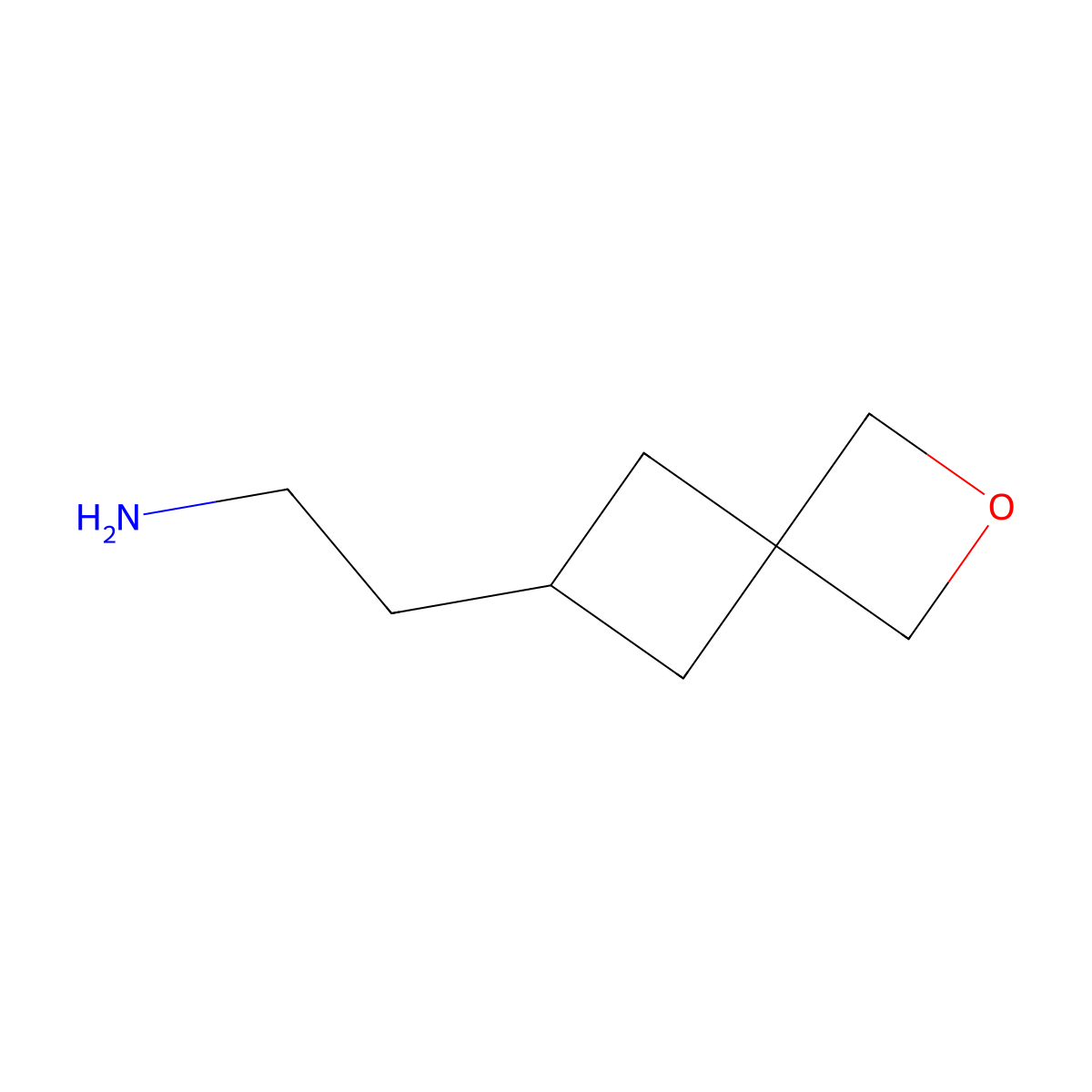 2-{2-Oxaspiro[3.3]heptan-6-yl}ethan-1-amine molecular structure, CAS 1781062-67-6