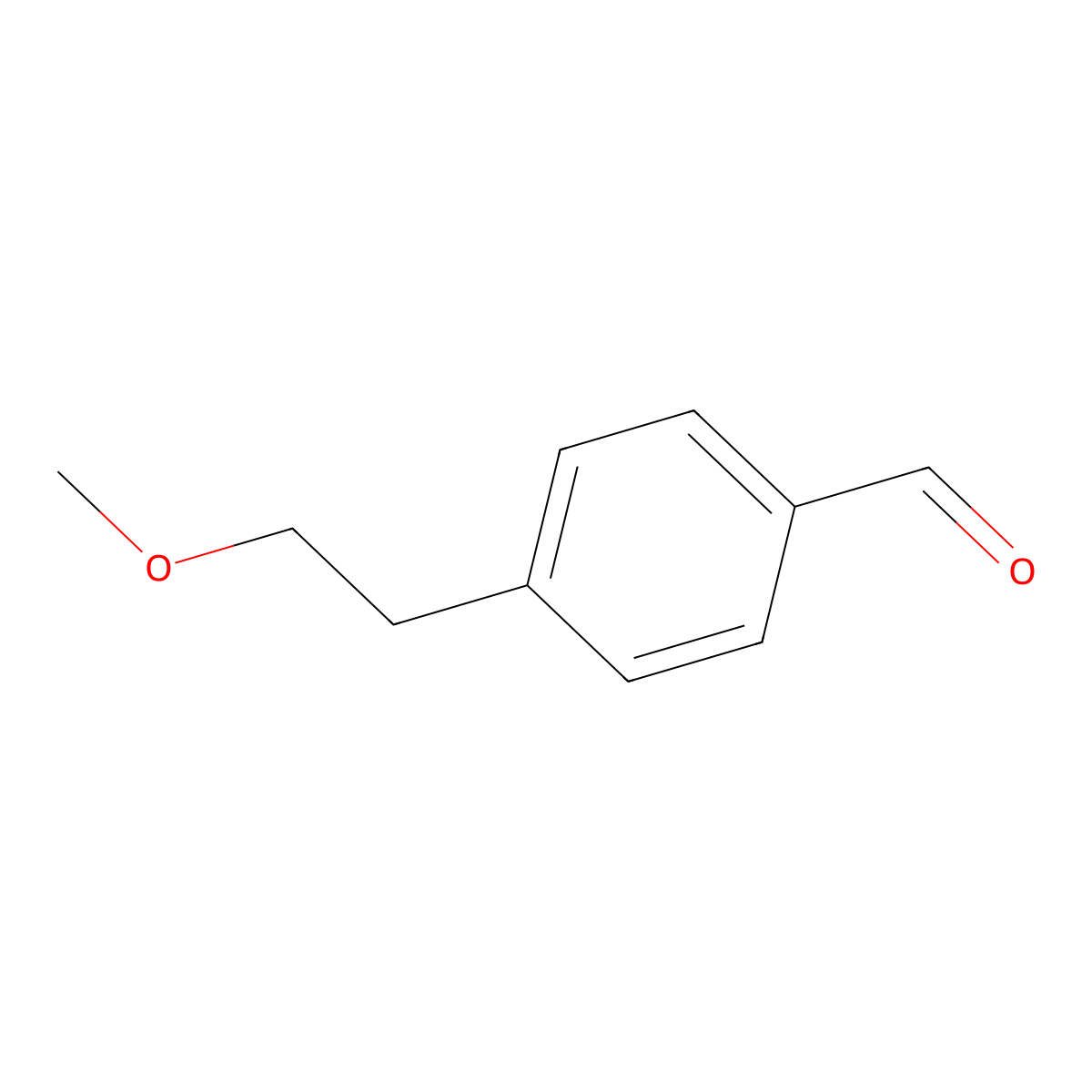 4-(2-Methoxyethyl)benzaldehyde molecular structure, CAS 1781092-86-1