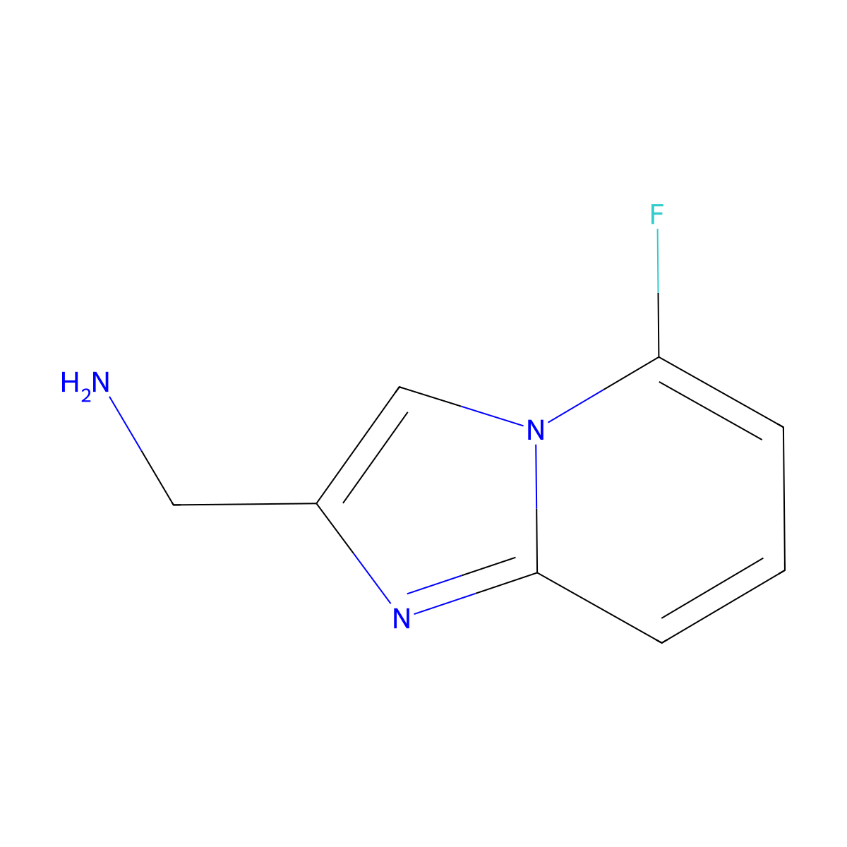(5-Fluoroimidazo[1,2-a]pyridin-2-yl)methanamine molecular structure, CAS 1781093-96-6