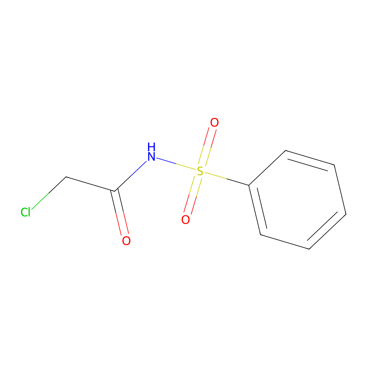 N-(benzenesulfonyl)-2-chloroacetamide molecular structure, CAS 17811-63-1